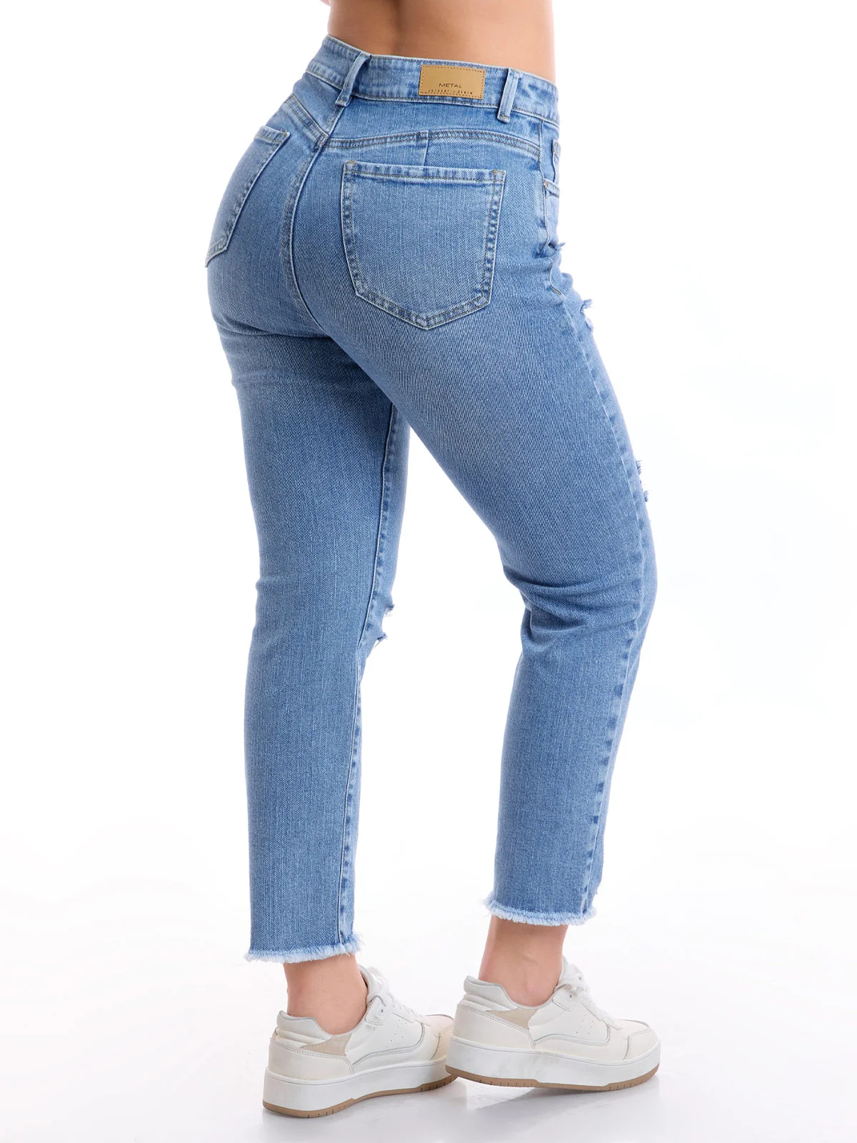 JEANS ALGODÓN MOM MUJER METAL JEANS MARA - 4