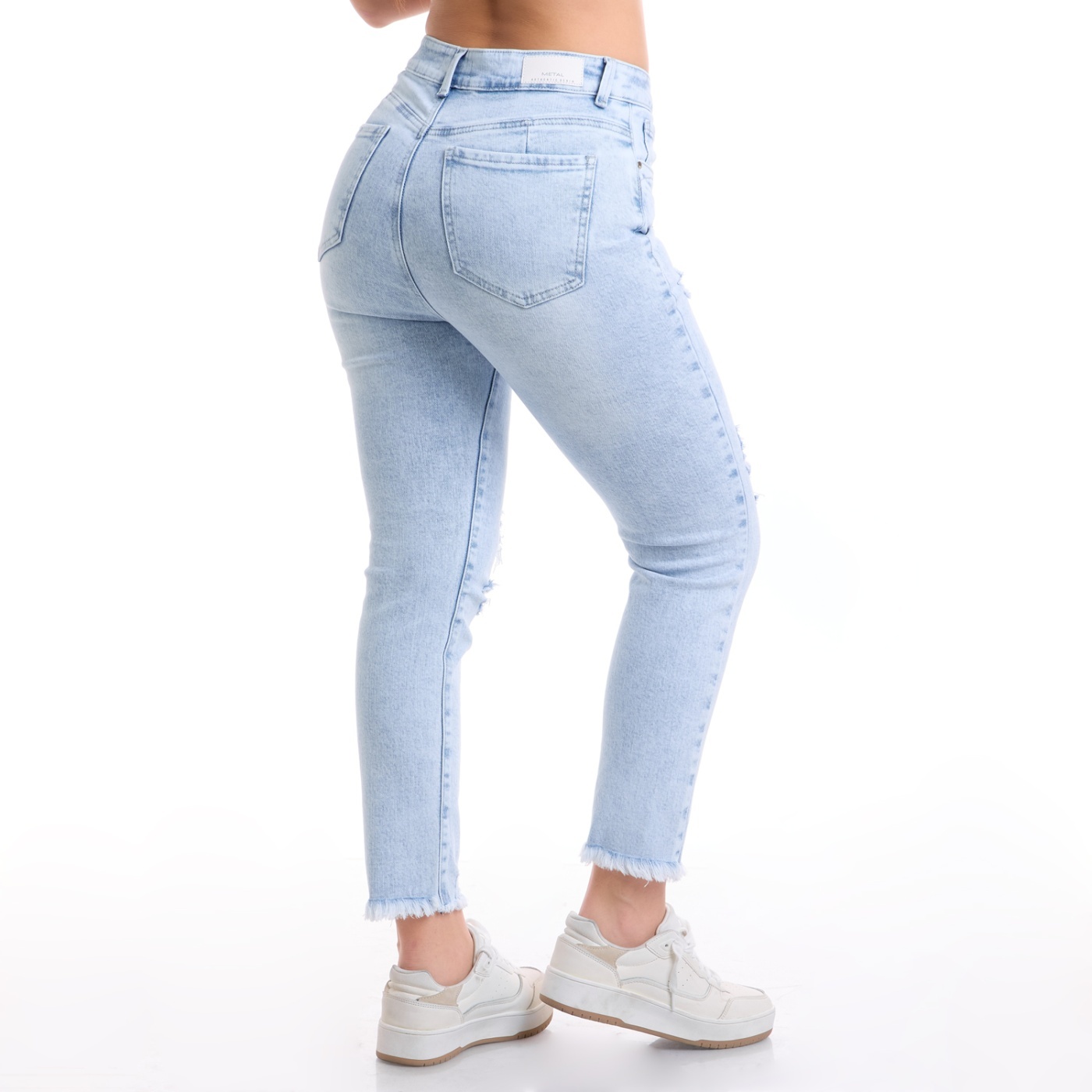 JEANS ALGODÓN MOM MUJER METAL JEANS MARA - 4