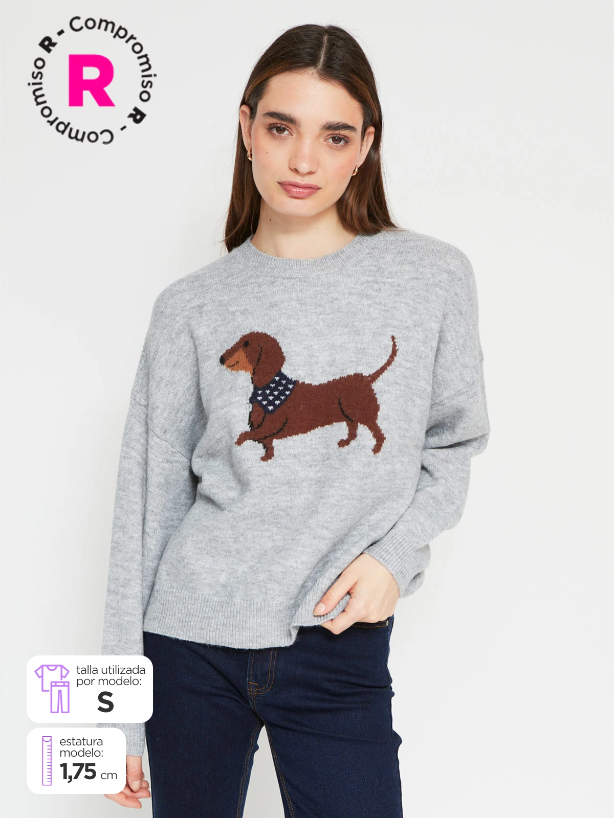 SWEATER MANGA LARGA MUJER INDEX DIBU - 1
