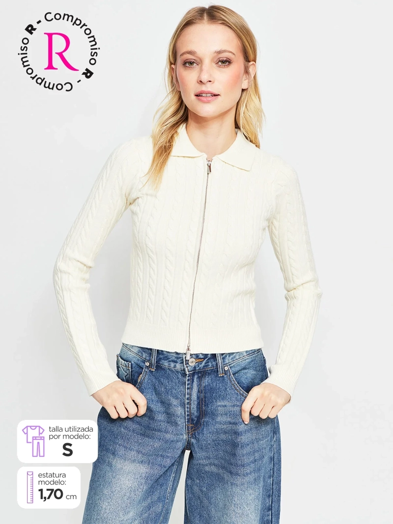 SWEATER MUJER INDEX ZIP - 1