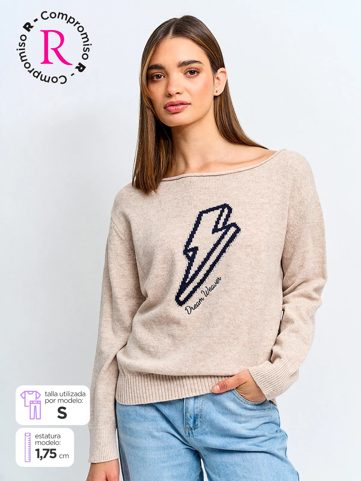 SWEATER MANGA LARGA MUJER INDEX FESTIN - 1