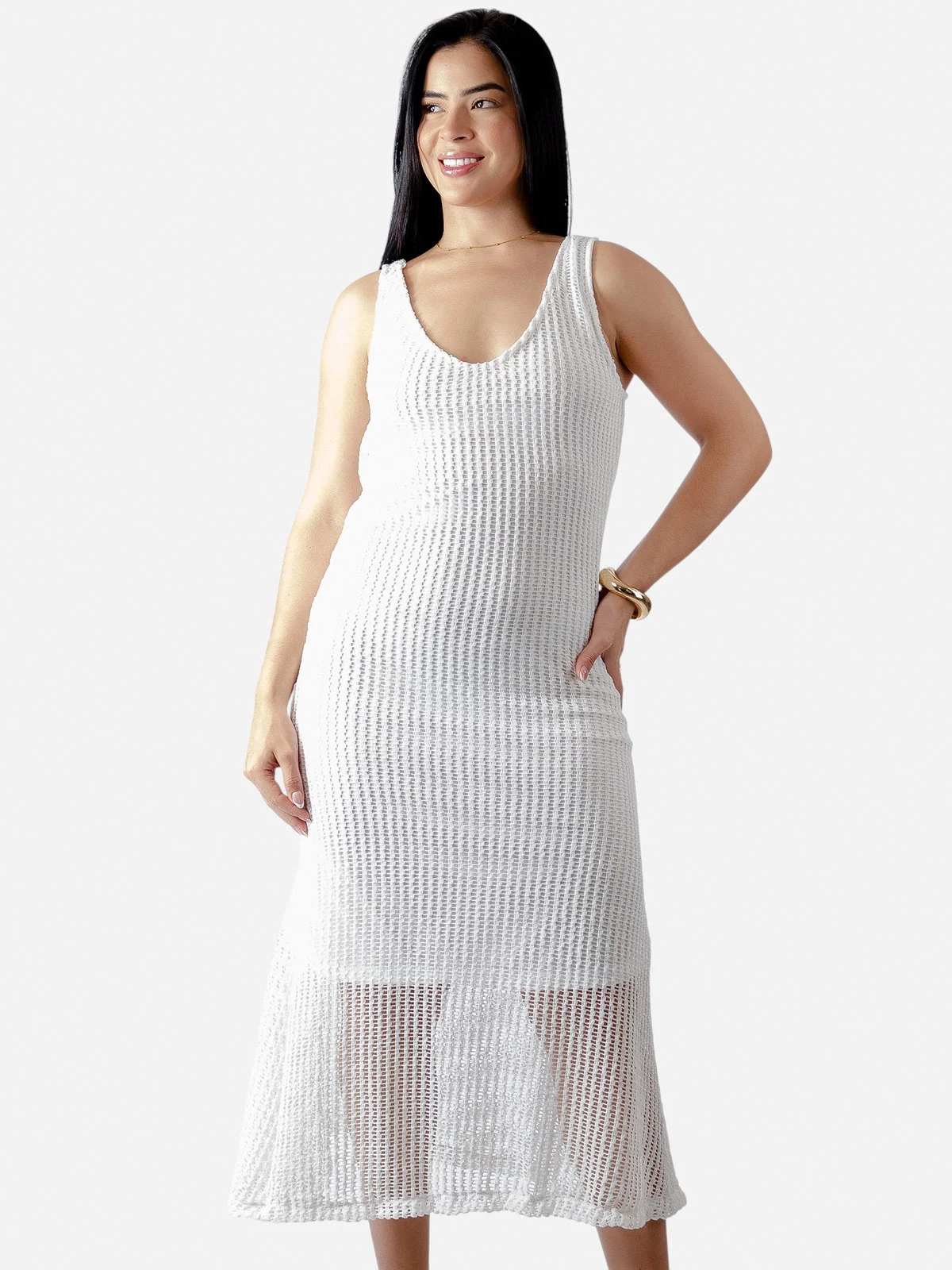 VESTIDO LARGO MUJER BLACKOUT - 1