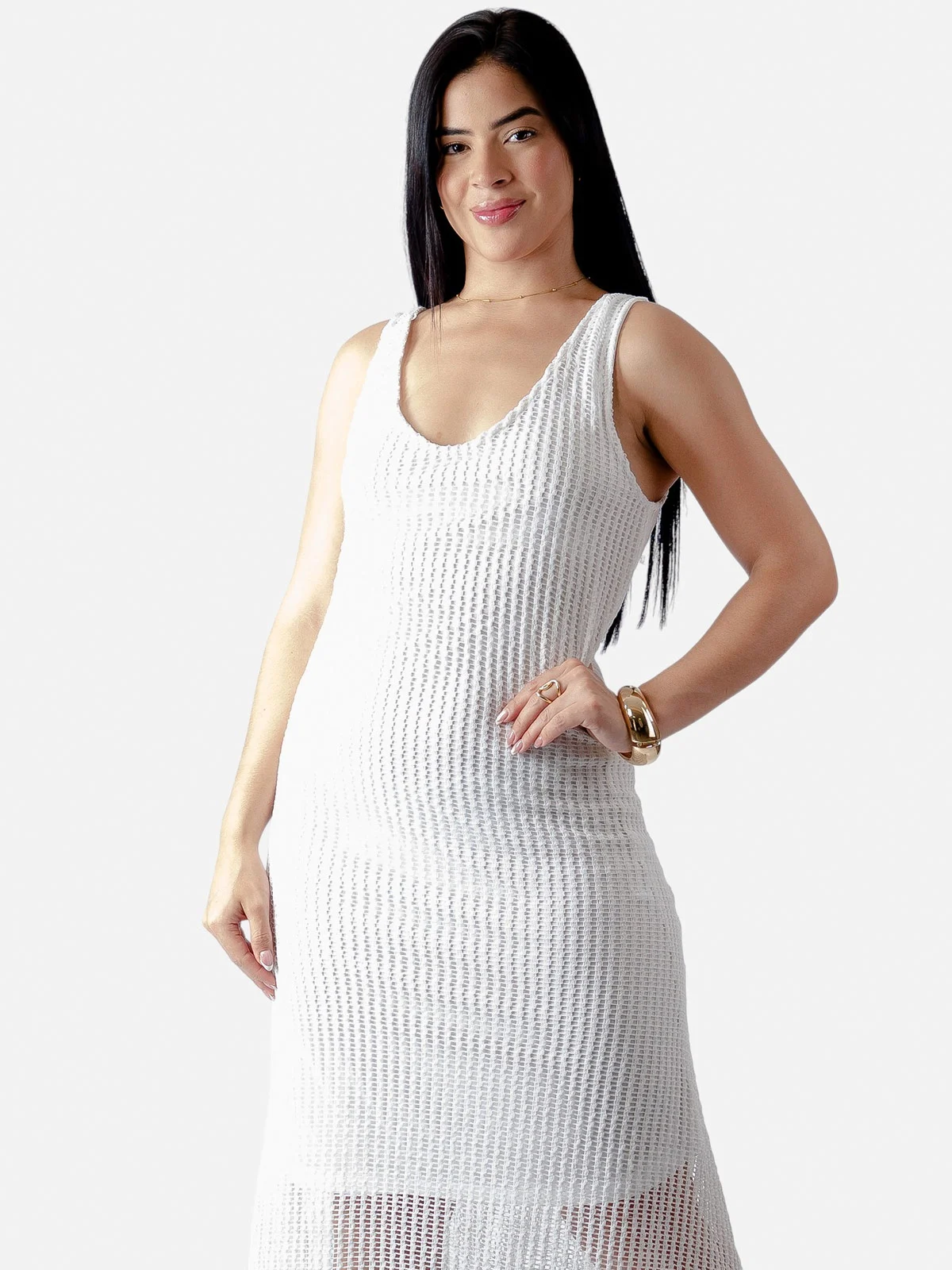 VESTIDO LARGO MUJER BLACKOUT - 2