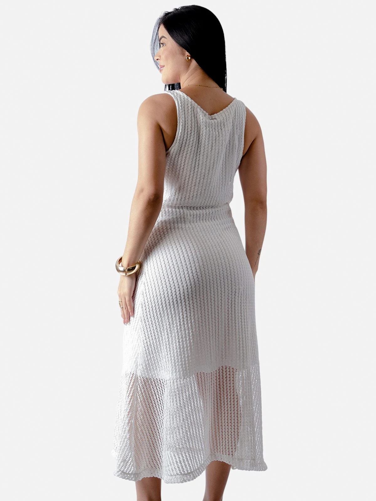 VESTIDO LARGO MUJER BLACKOUT - 4