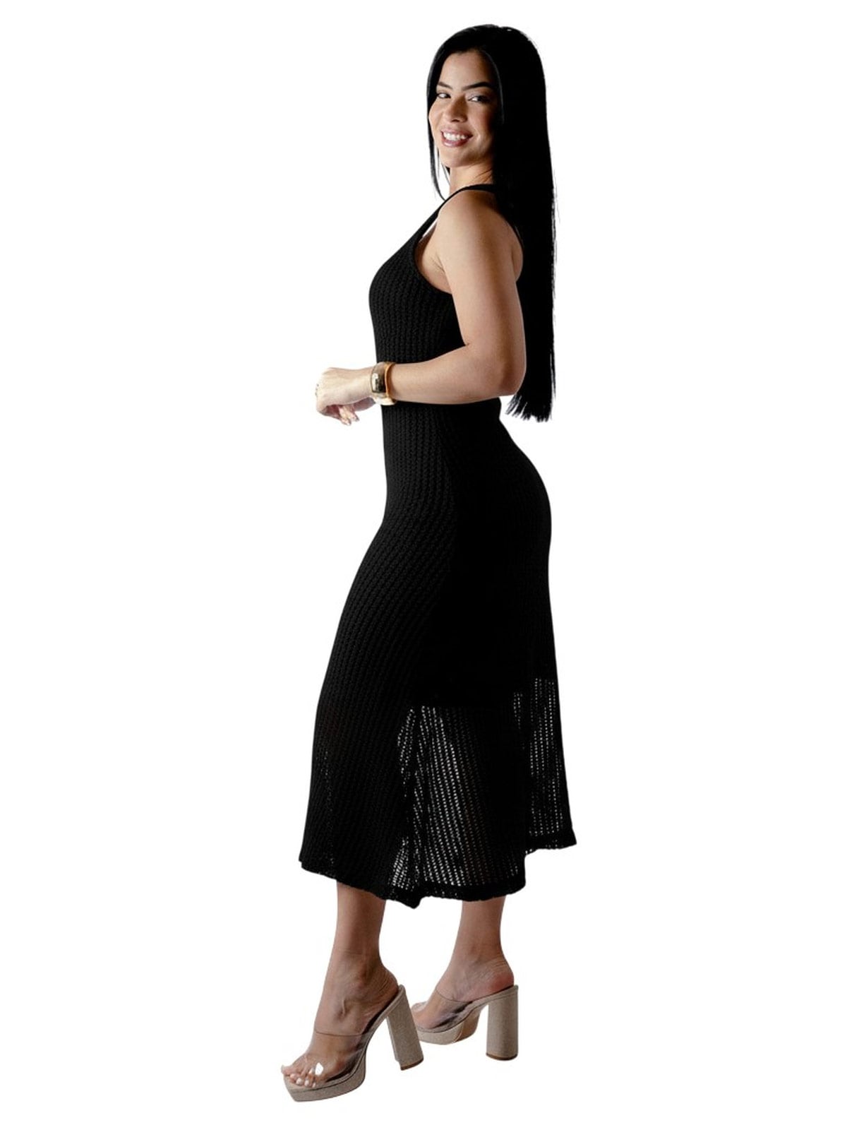 VESTIDO LARGO MUJER BLACKOUT - 3