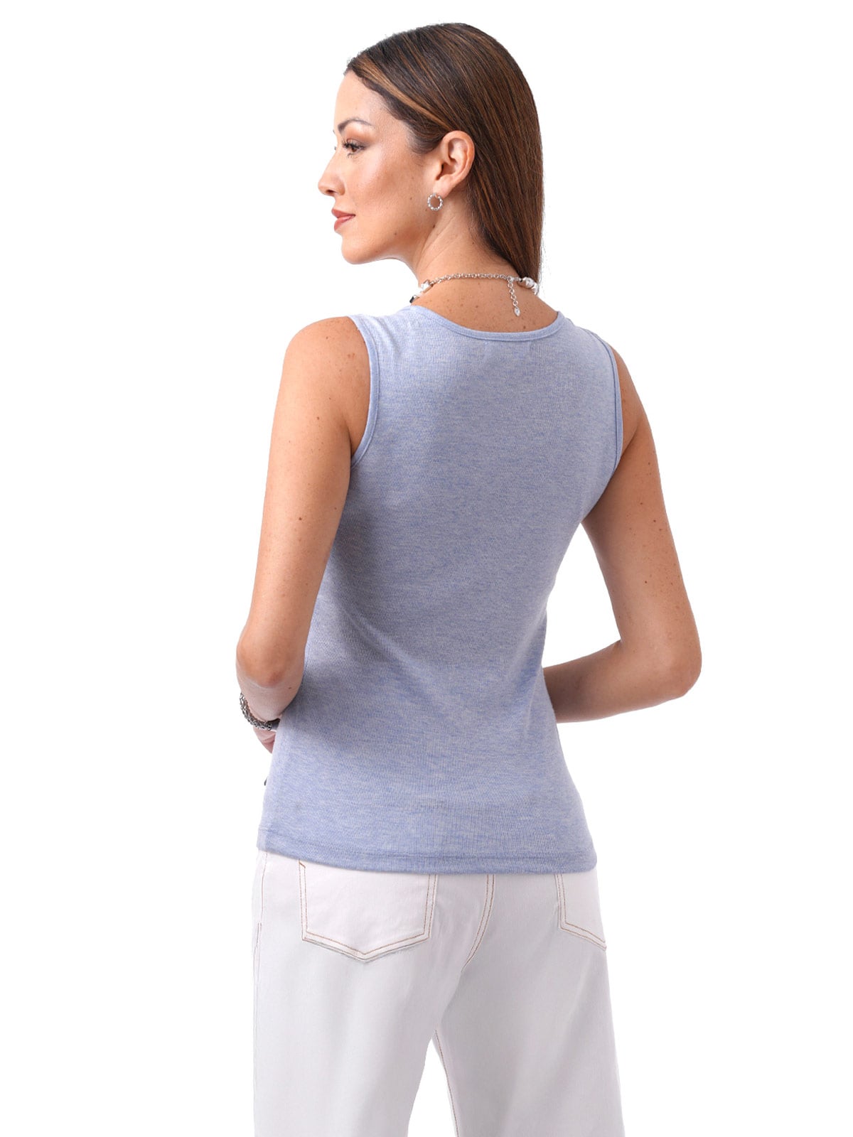 POLO SIN MANGAS ALGODÓN MUJER CP MODA DE COLECCIÓN MERIDA - 3