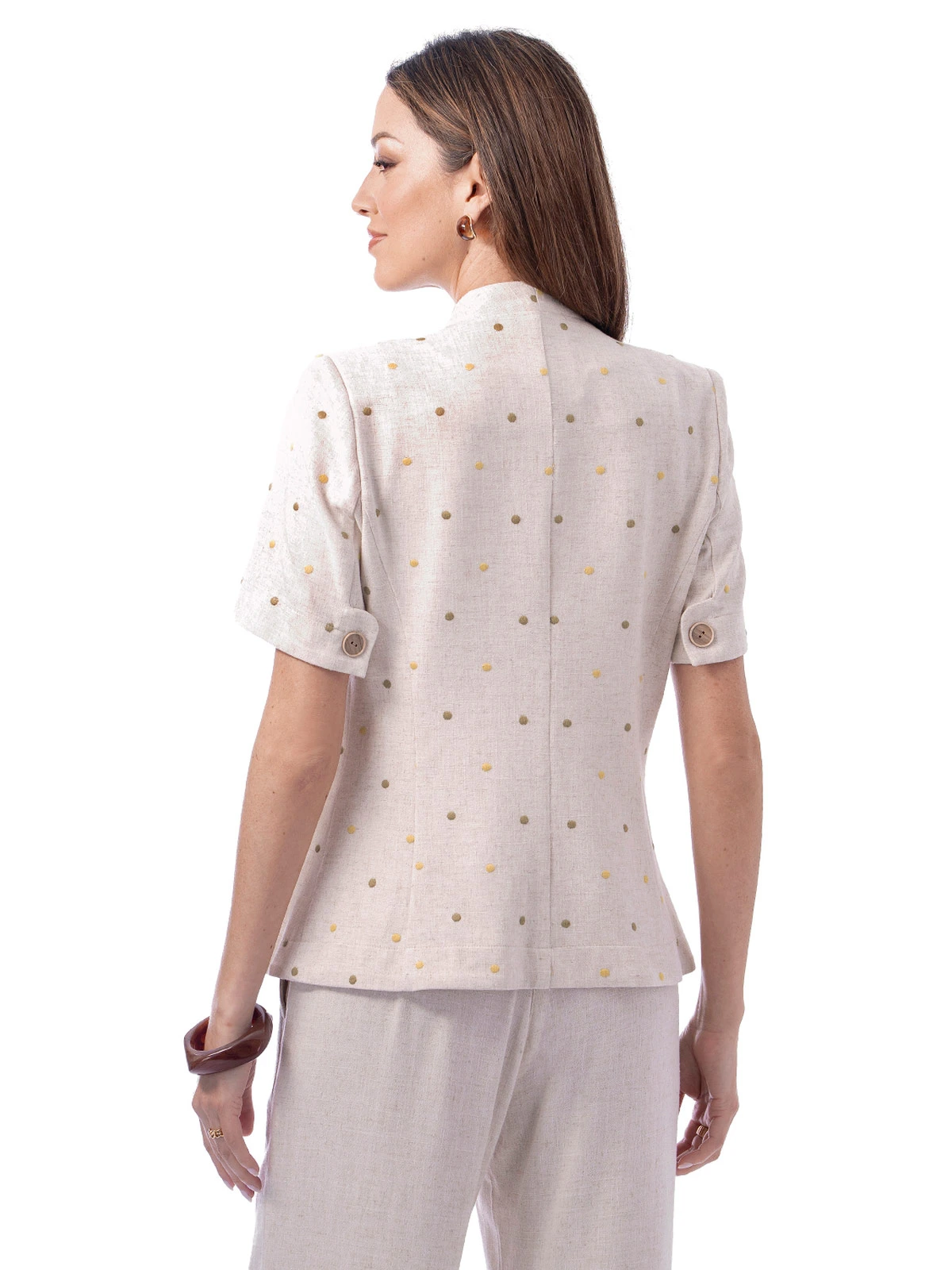 CASACA MANGA CORTA MUJER CP MODA DE COLECCIÓN ESMIRNA - 3