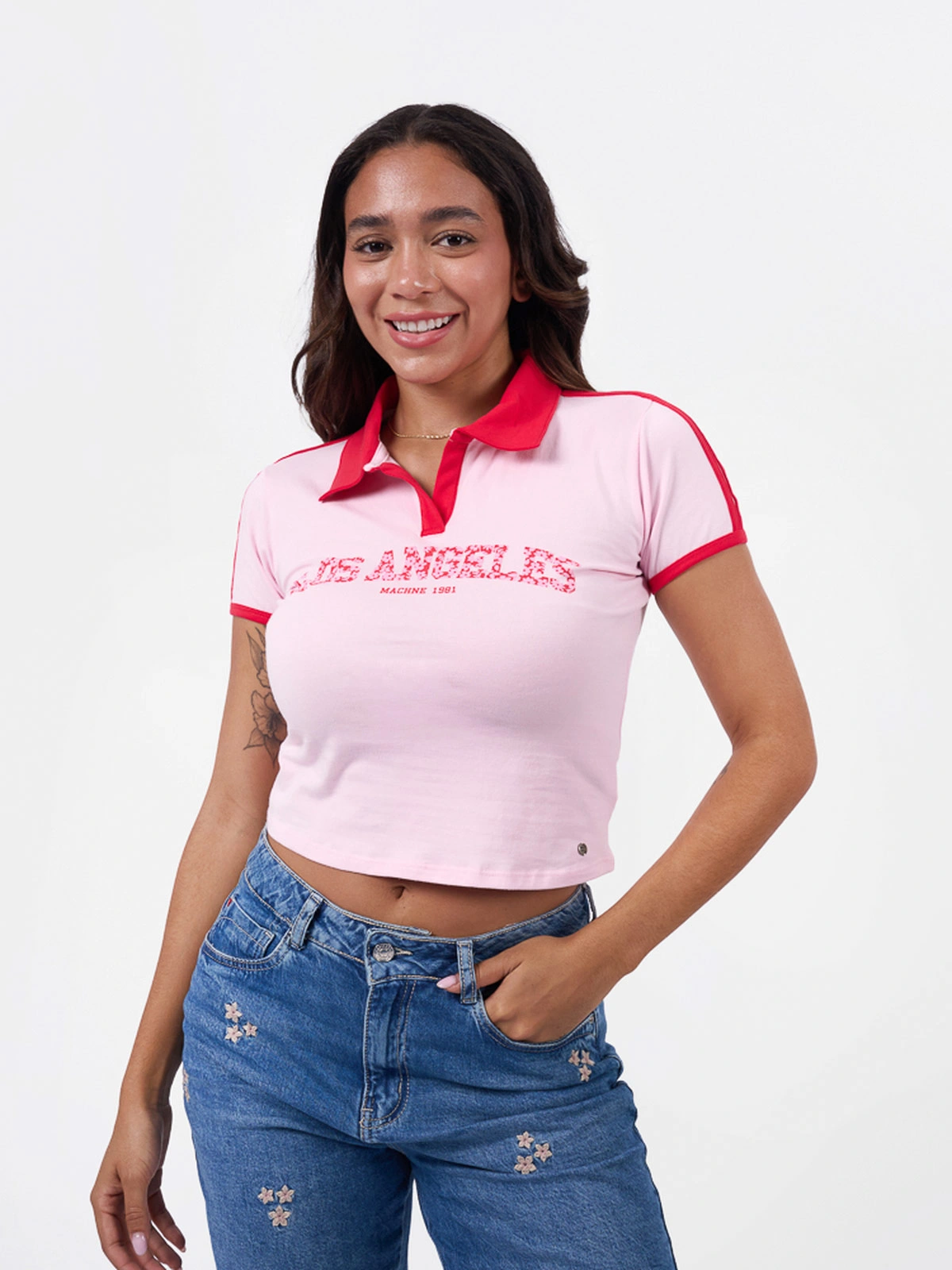 POLO MANGA CORTA MUJER MACHINE YELINA - 1