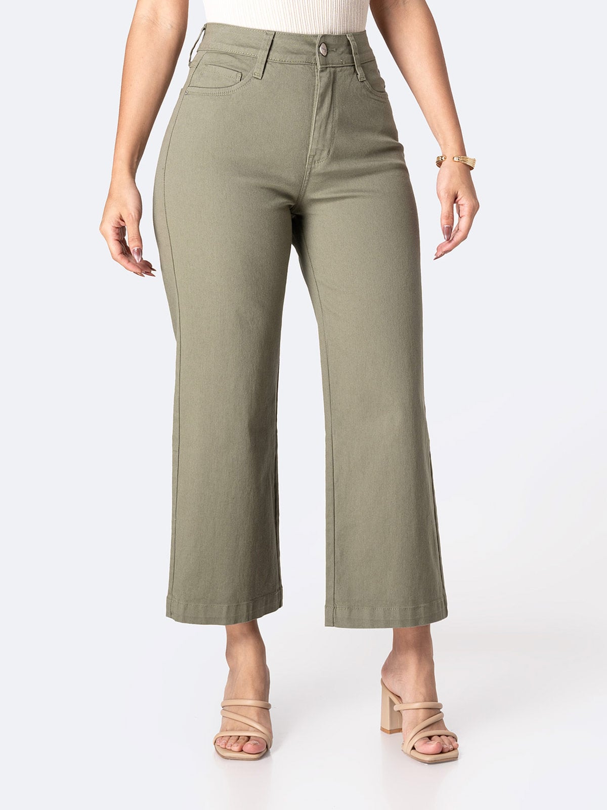 PANTALÓN CULOTTE MUJER PIONIER LARI BULL DENIM - 2