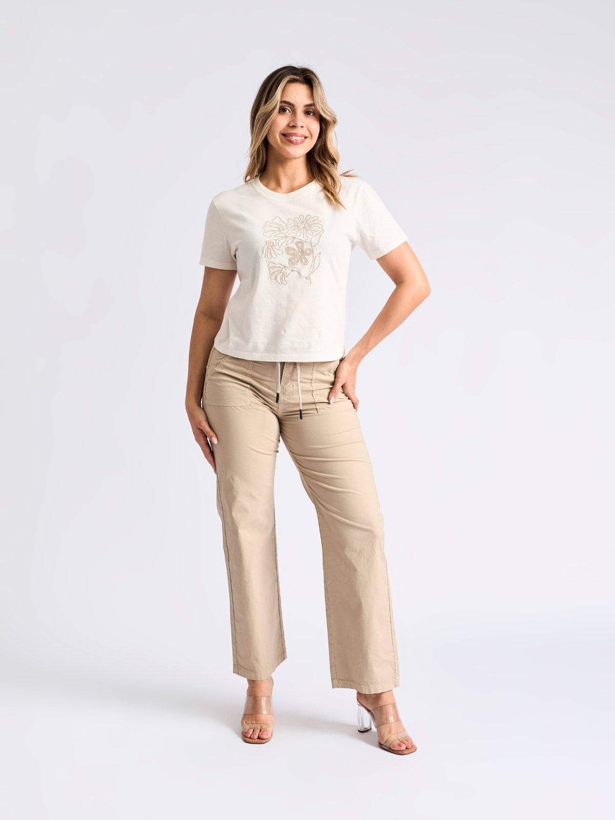 PANTALÓN ALGODÓN RECTO MUJER PARADA 111 CARLOTA - 1