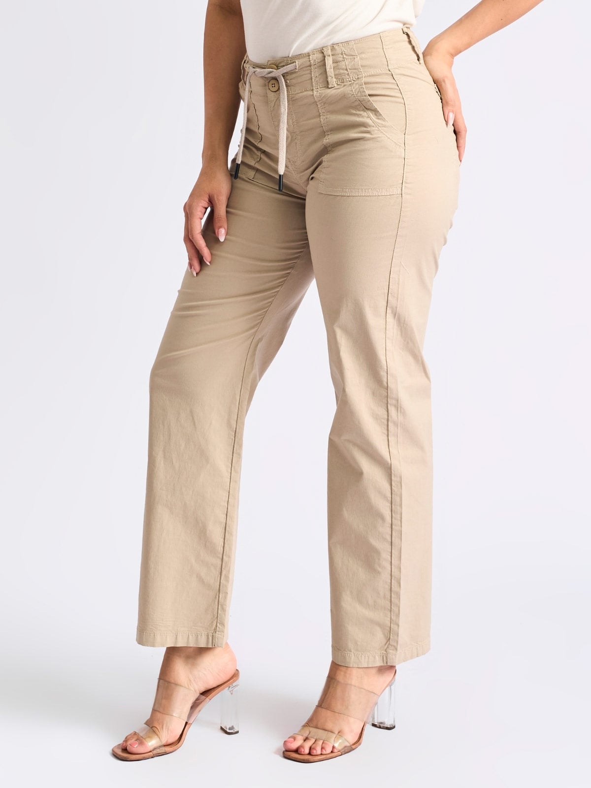 PANTALÓN ALGODÓN RECTO MUJER PARADA 111 CARLOTA - 3