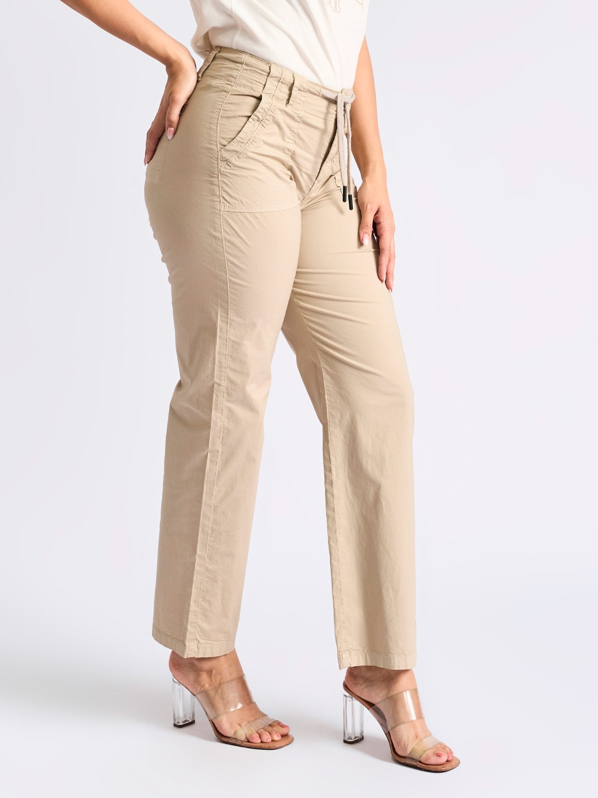 PANTALÓN ALGODÓN RECTO MUJER PARADA 111 CARLOTA - 4