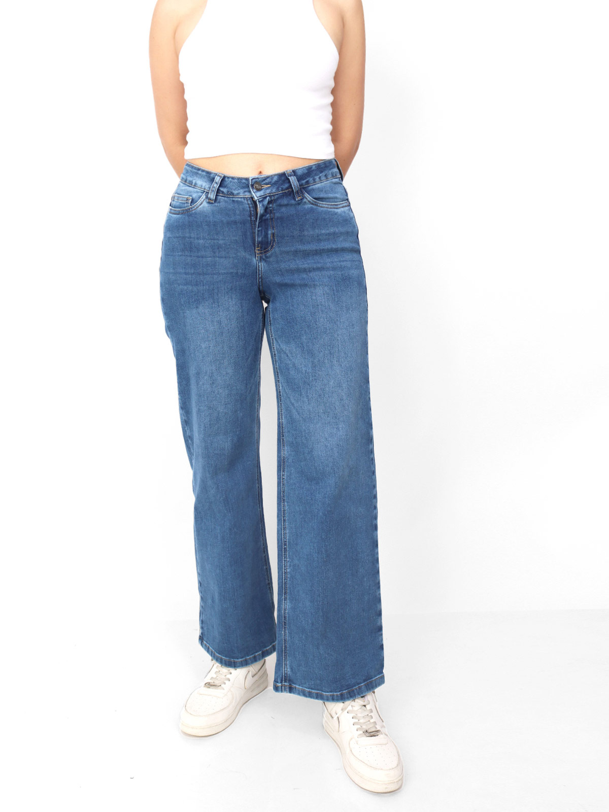 JEANS ALGODÓN REGULAR MUJER KAYRA POBLET PERFECT FIT LOW RISE VINTAGE - 1