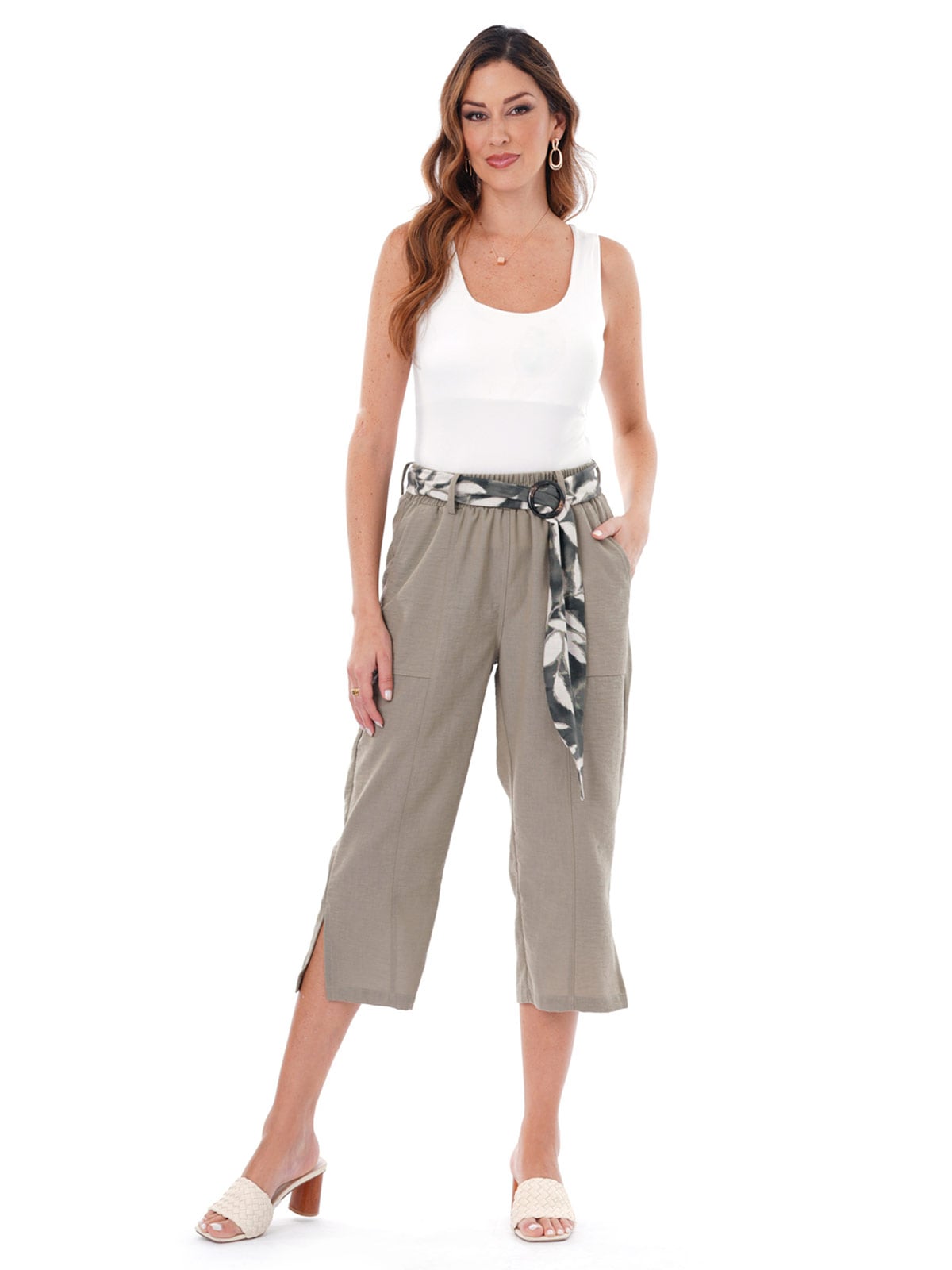 PANTALÓN CAPRI RECTO MUJER CP MODA DE COLECCIÓN - 1