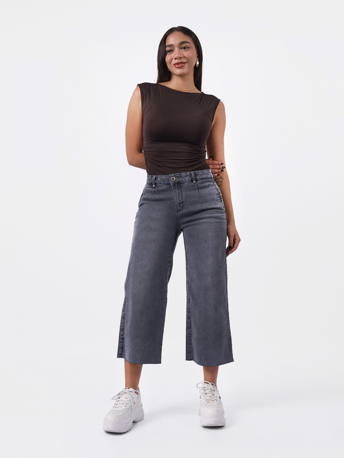 JEANS ALGODÓN CULOTTE MUJER BRONCO ARYA - 1