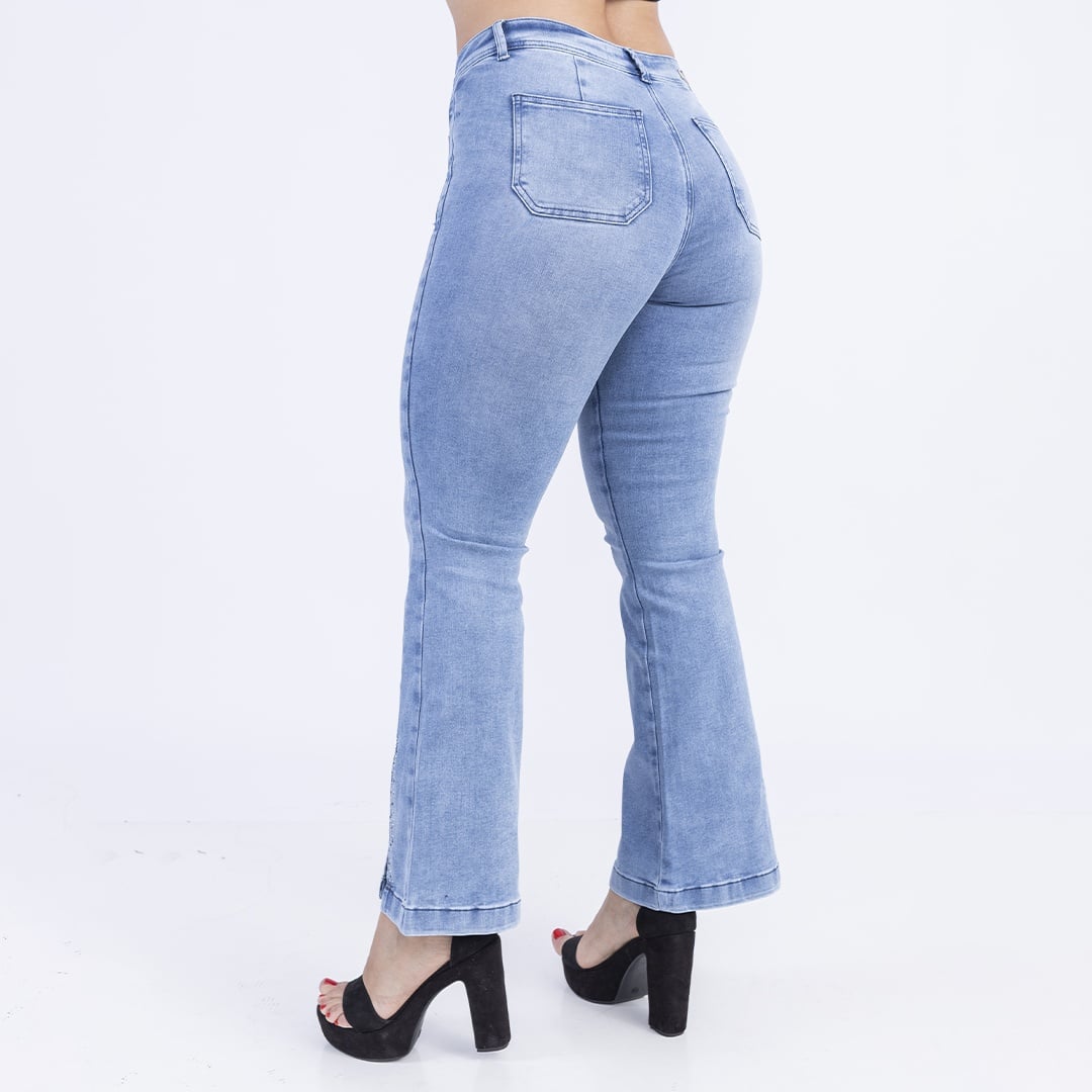 JEANS FLARE MUJER SODA BLUES MERLY - 3