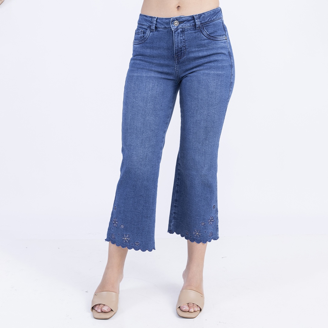 JEANS CULOTTE MUJER SODA BLUES ALMA - 1