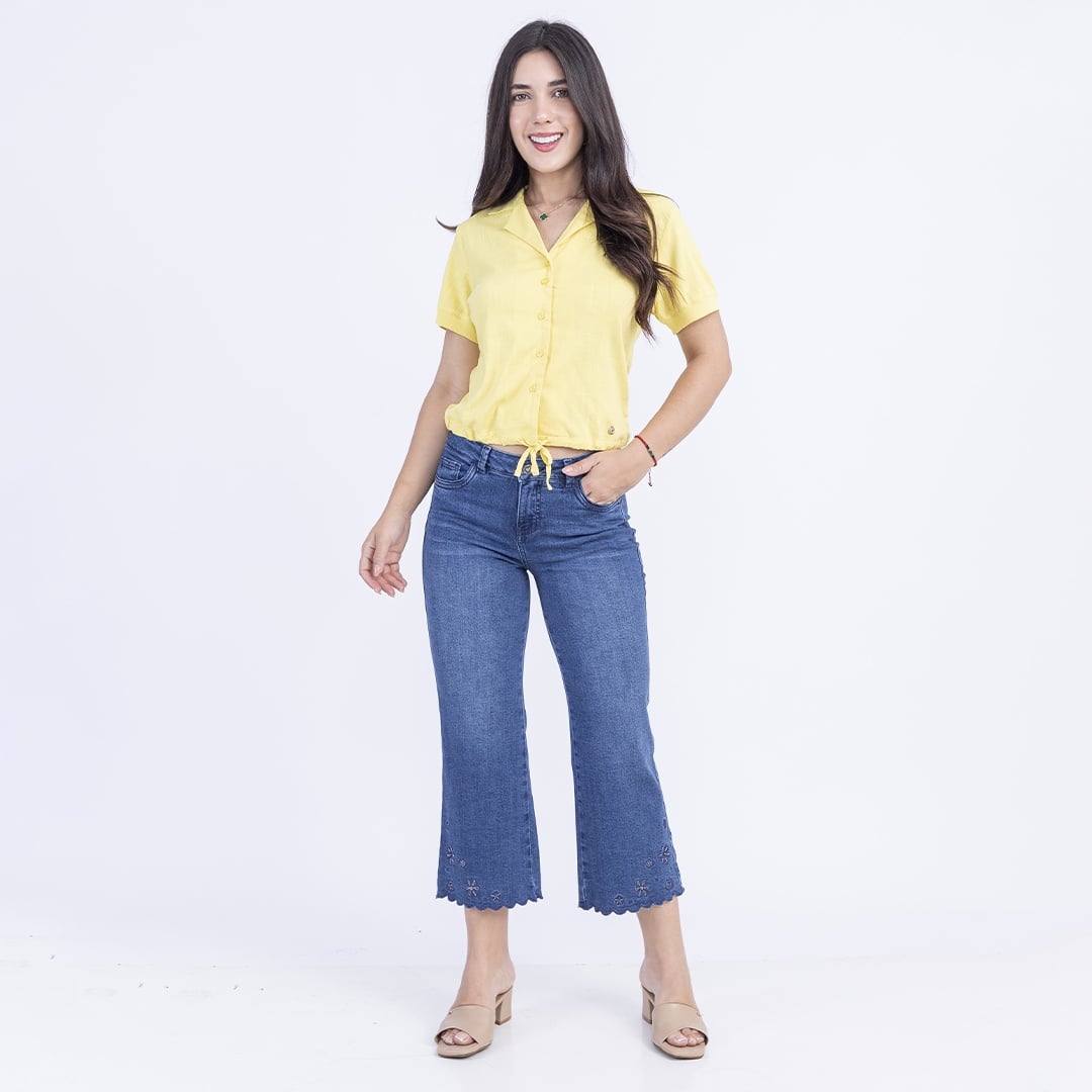 JEANS CULOTTE MUJER SODA BLUES ALMA - 5