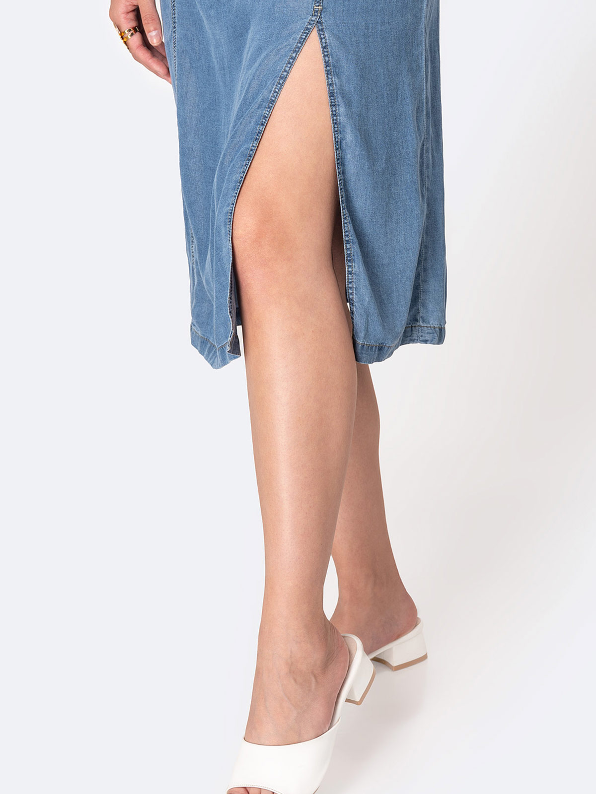 VESTIDO CORTO DENIM MUJER PIONIER - 6