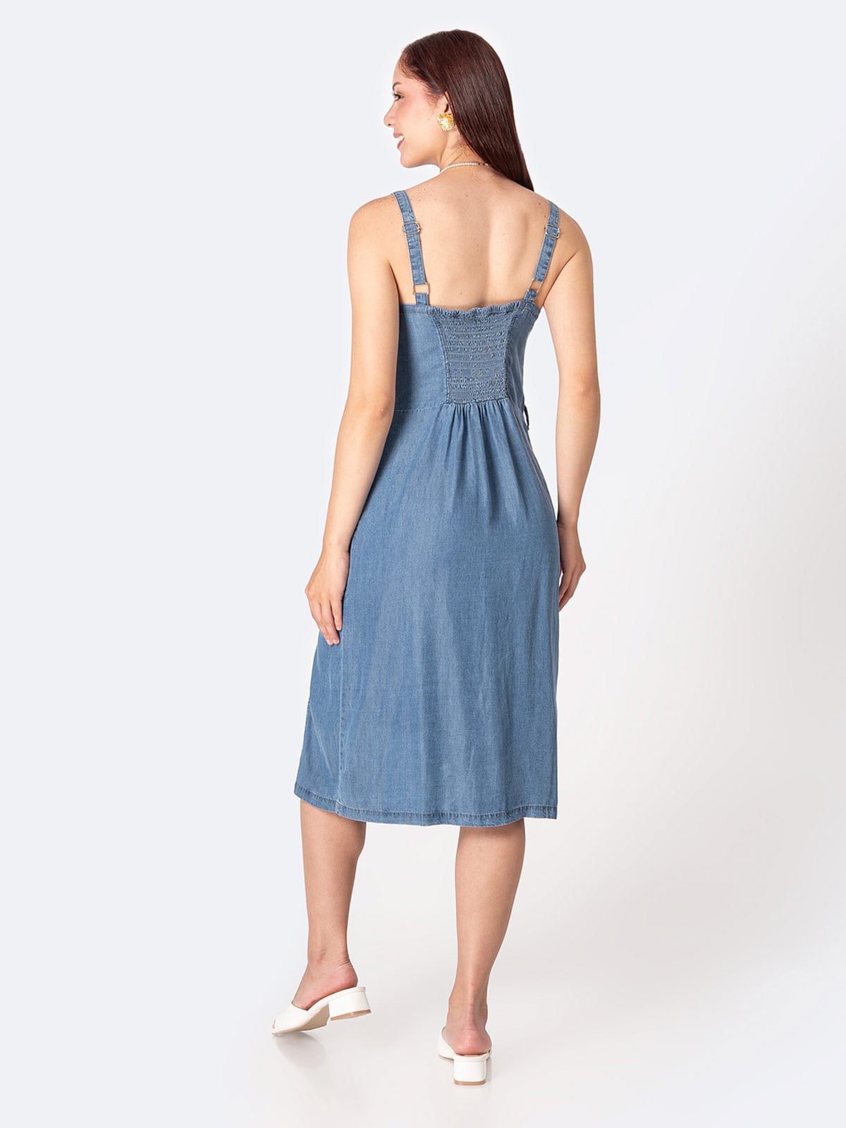VESTIDO CORTO DENIM MUJER PIONIER - 3