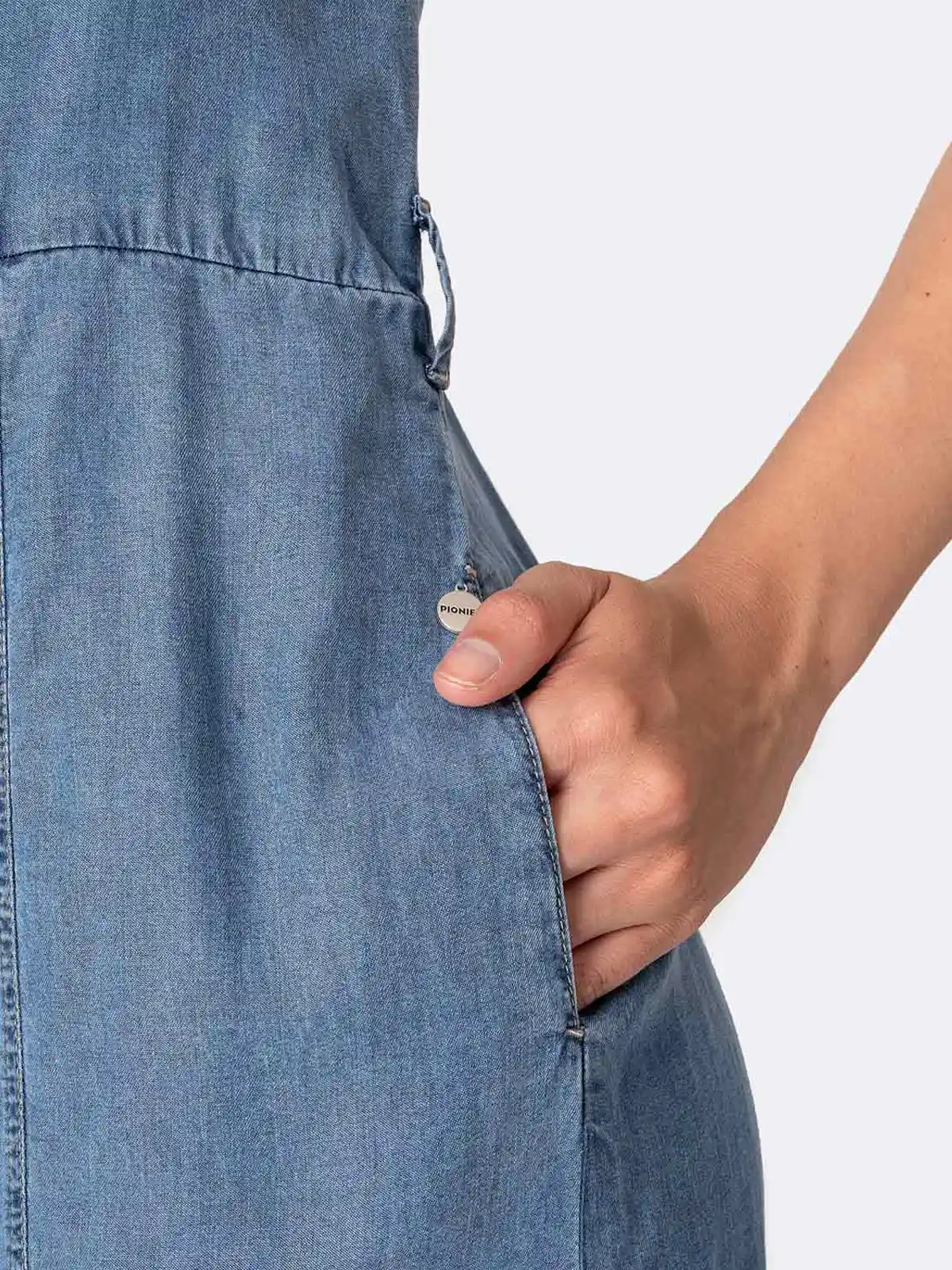 VESTIDO CORTO DENIM MUJER PIONIER - 4