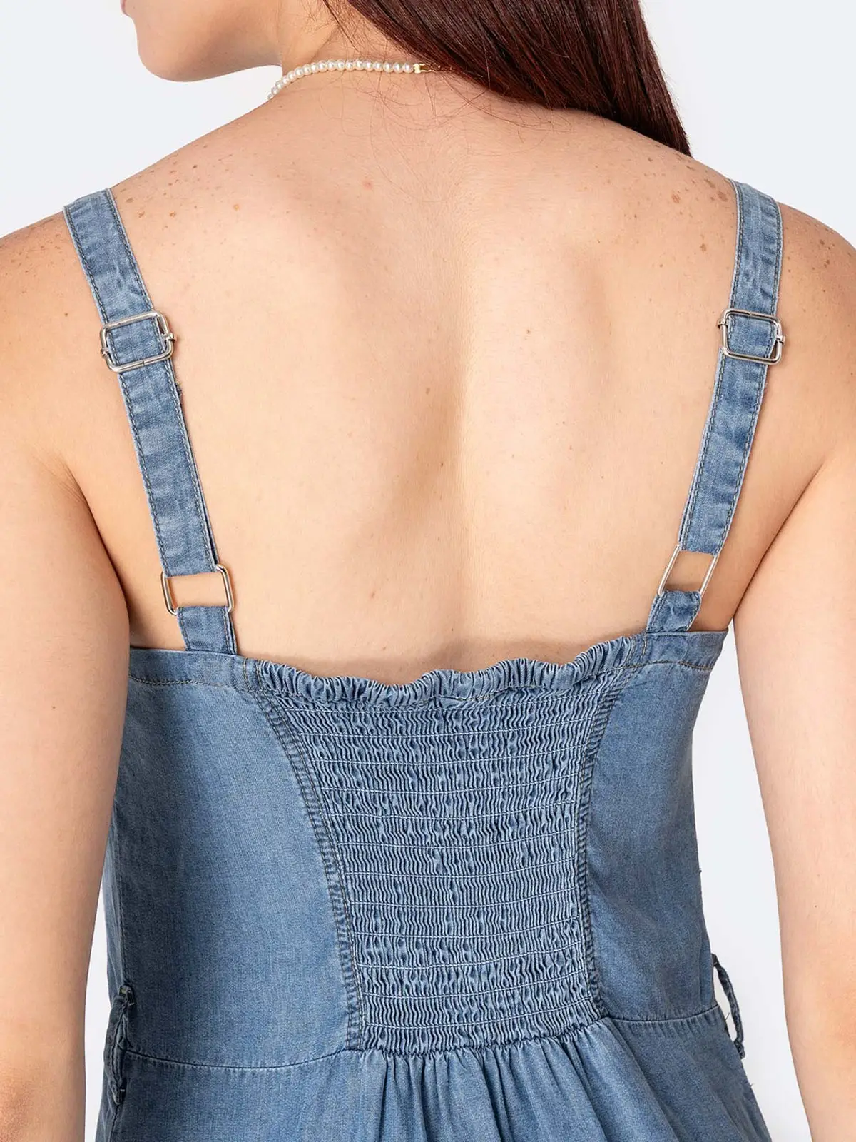 VESTIDO CORTO DENIM MUJER PIONIER - 5
