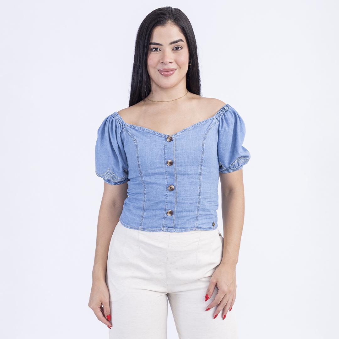 BLUSA MUJER SODA BLUES BASILIA - 1