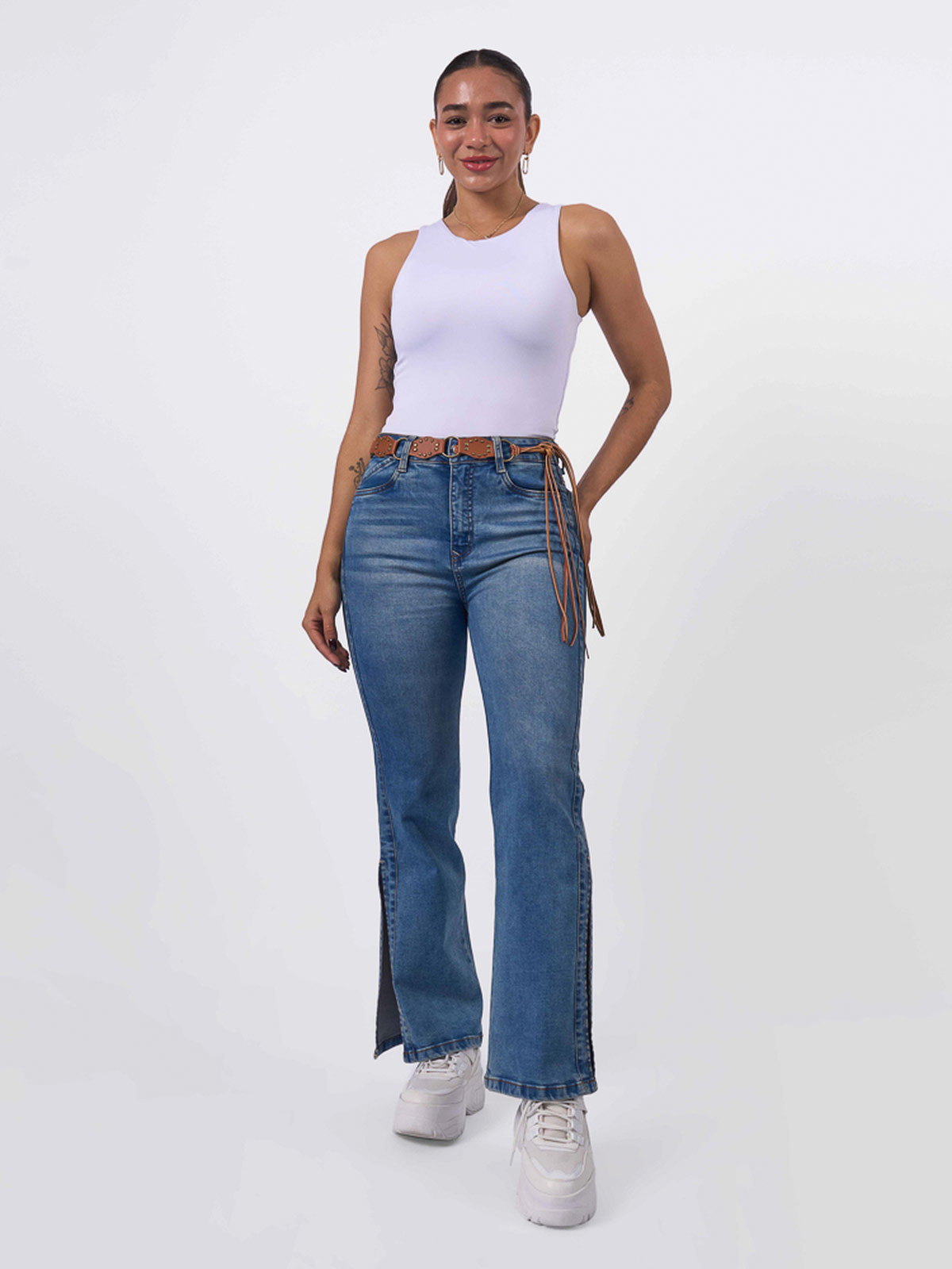 JEANS ALGODÓN MUJER MACHINE - 1