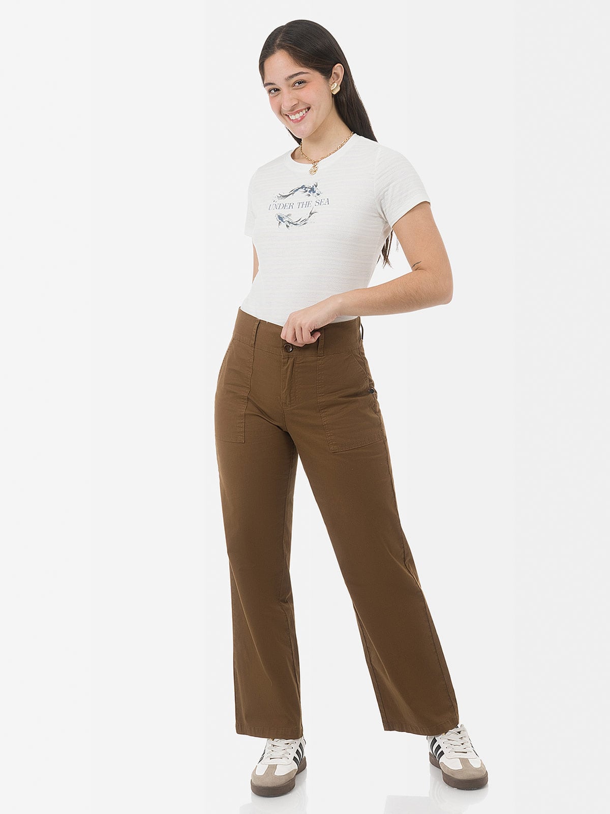 PANTALÓN RECTO MUJER GOCCOS JAL - 1
