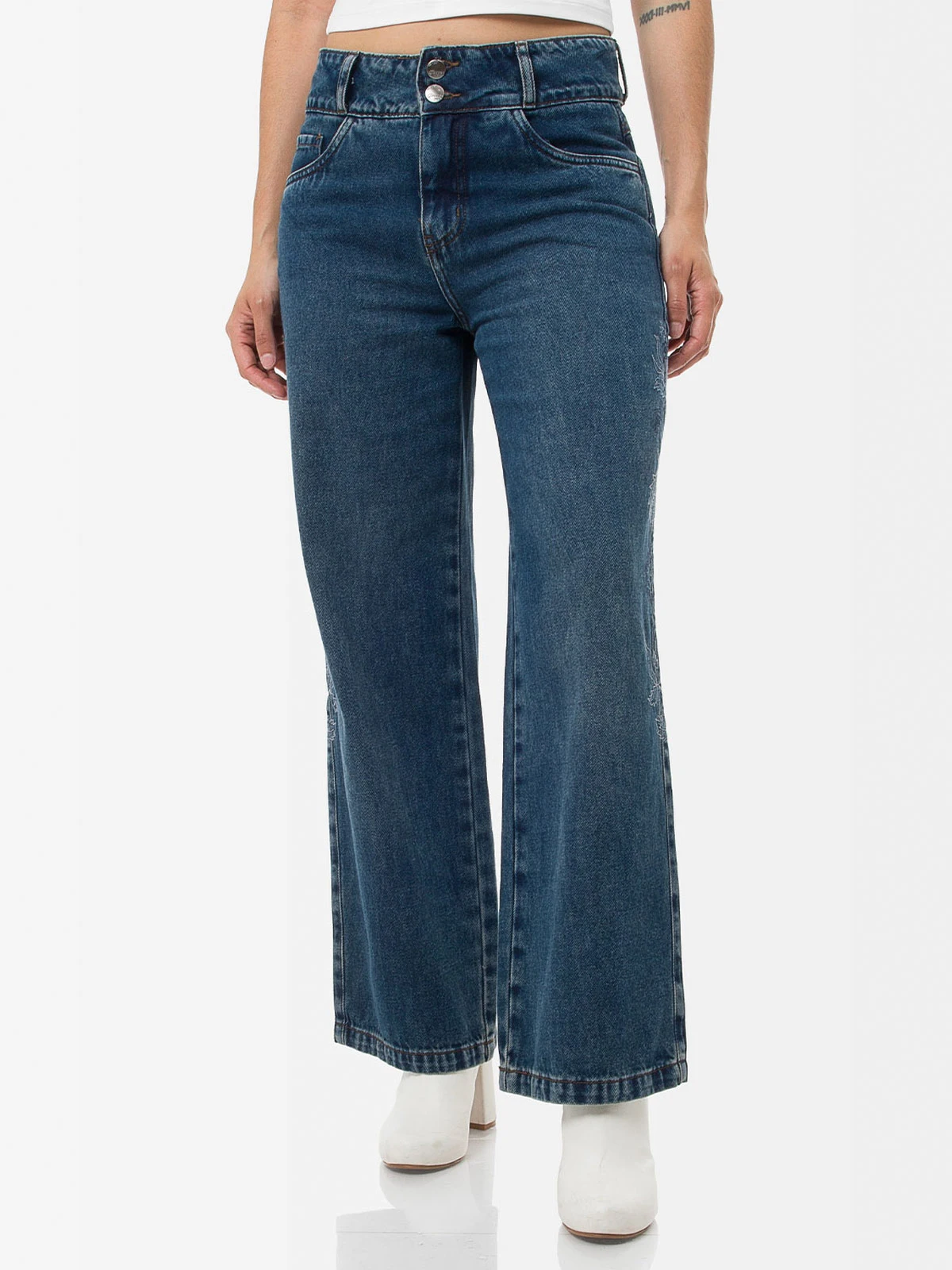 JEANS STRAIGHT MUJER GOCCOS XALE - 2