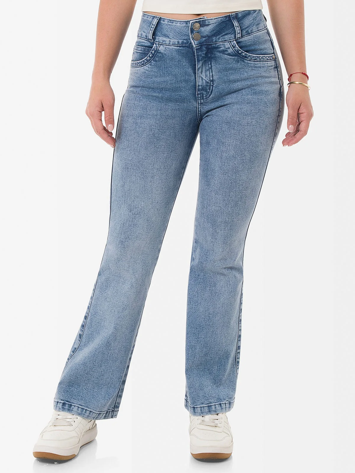 JEANS FLARE MUJER GOCCOS LUNISSA - 2