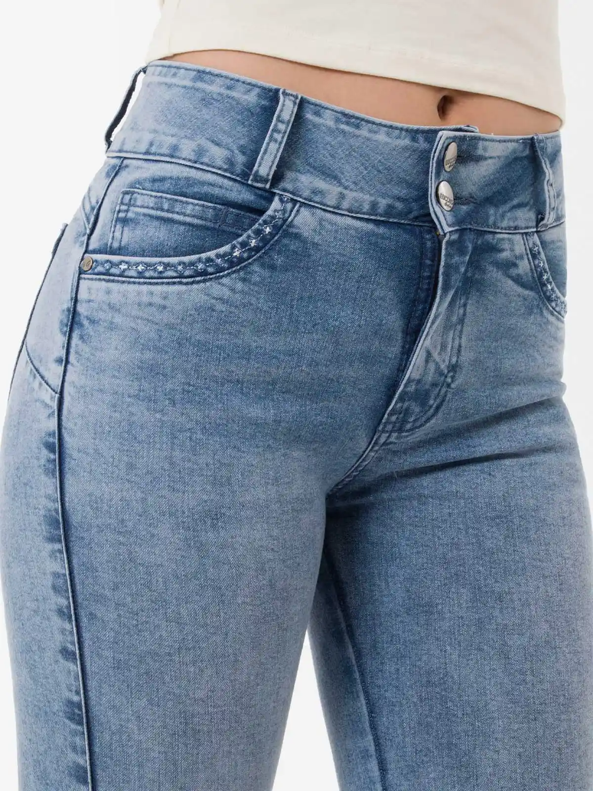 JEANS FLARE MUJER GOCCOS LUNISSA - 5