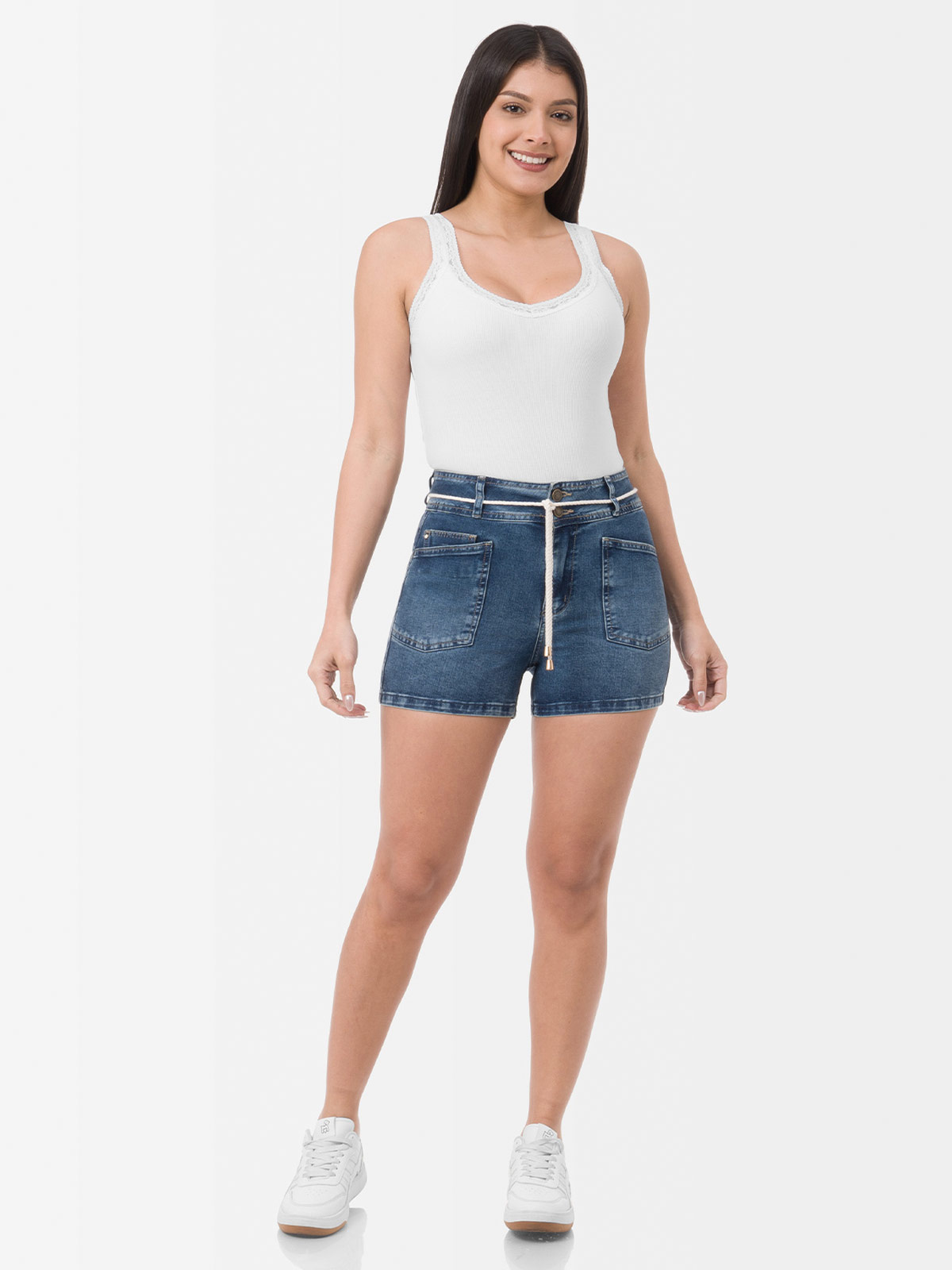 SHORT SLIM MUJER GOCCOS SUJA - 1