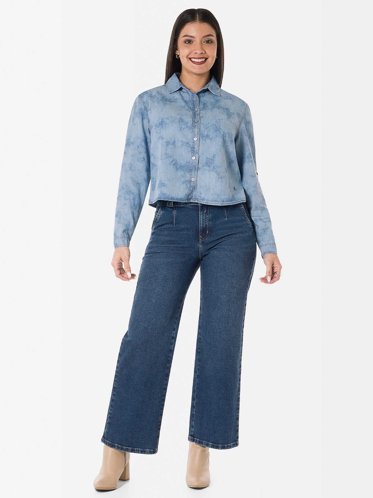 BLUSA MANGA LARGA MUJER GOCCOS SKYL - 1