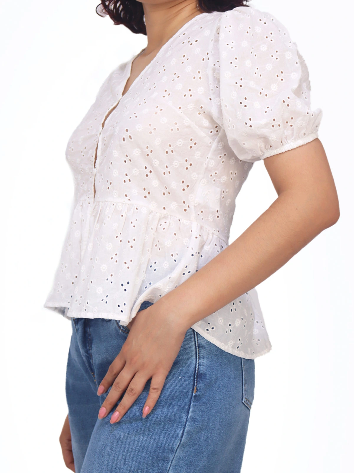 BLUSA MUJER KAYRA POBLET PERFECT FIT BRODERIE - 2