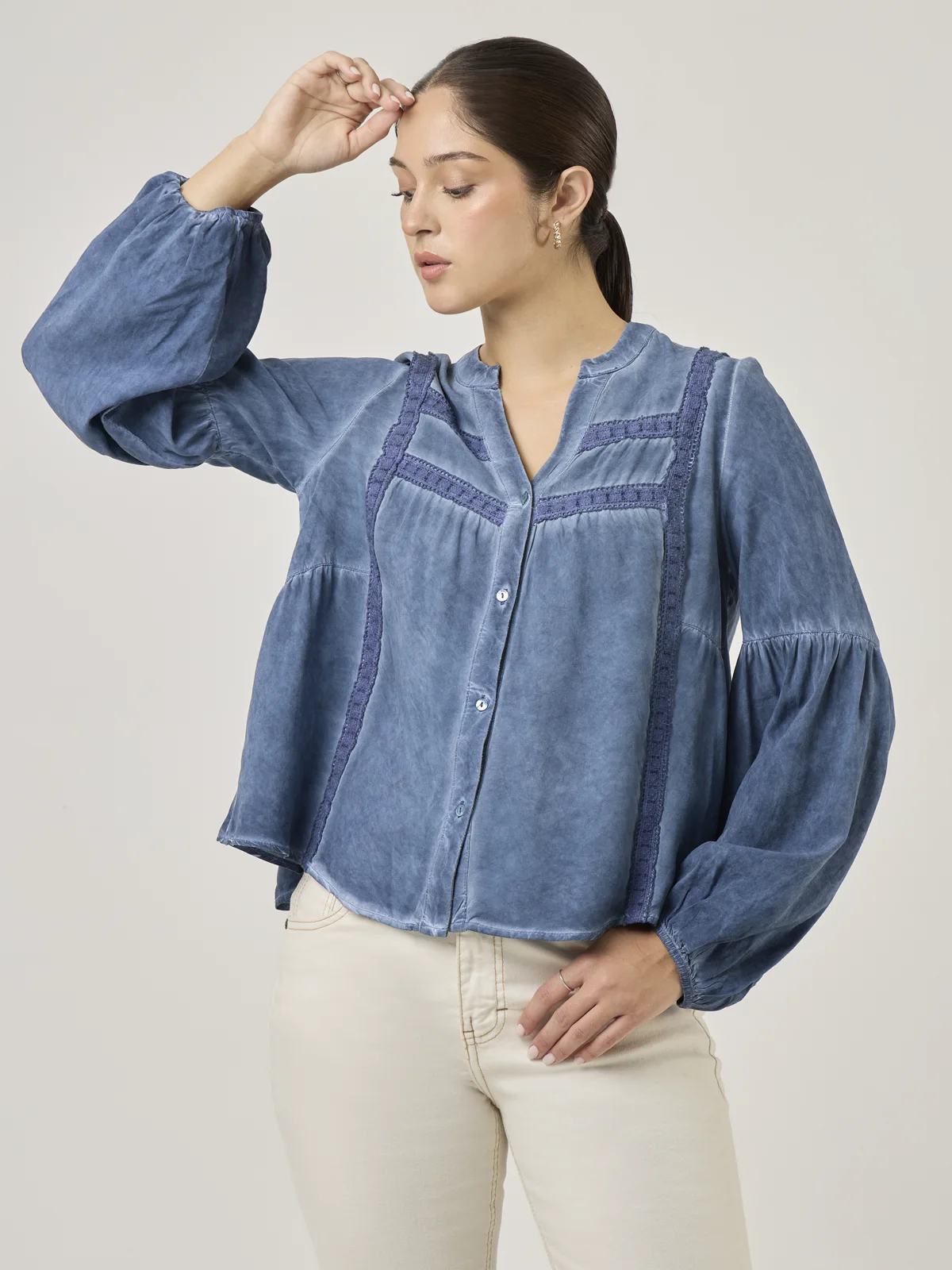 BLUSA MANGA LARGA MUJER TATIENNE AROSY - 1