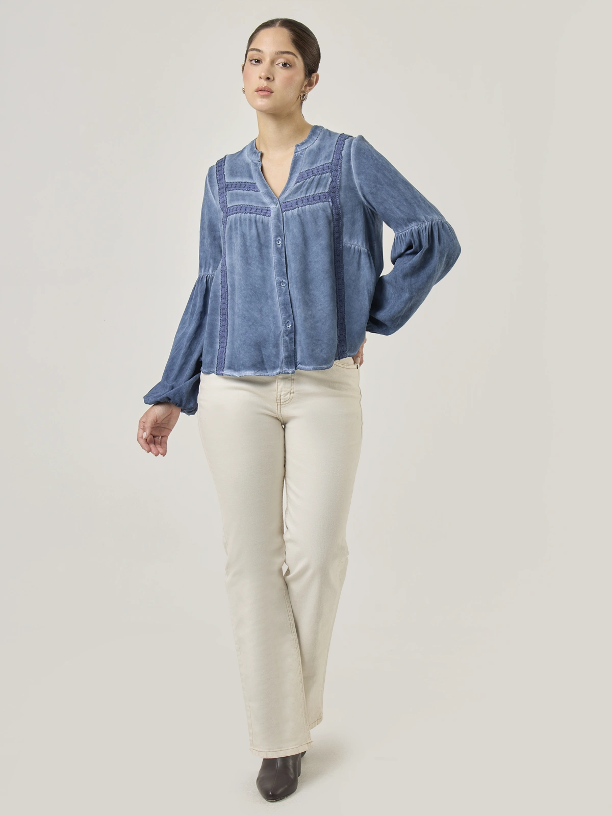 BLUSA MANGA LARGA MUJER TATIENNE AROSY - 5