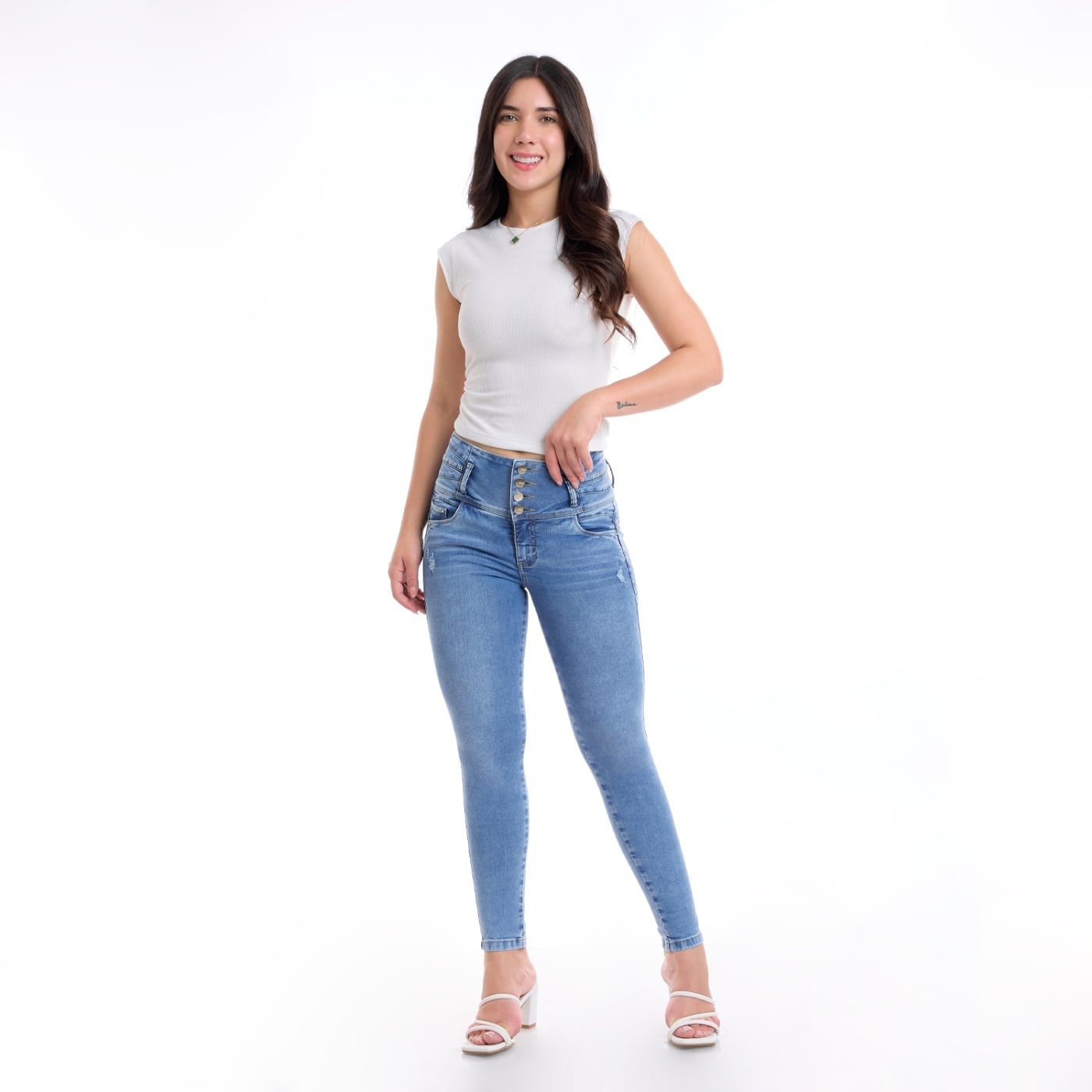 JEAN ALGODÓN SKINNY MUJER METAL JEANS MARRUECOS - 2