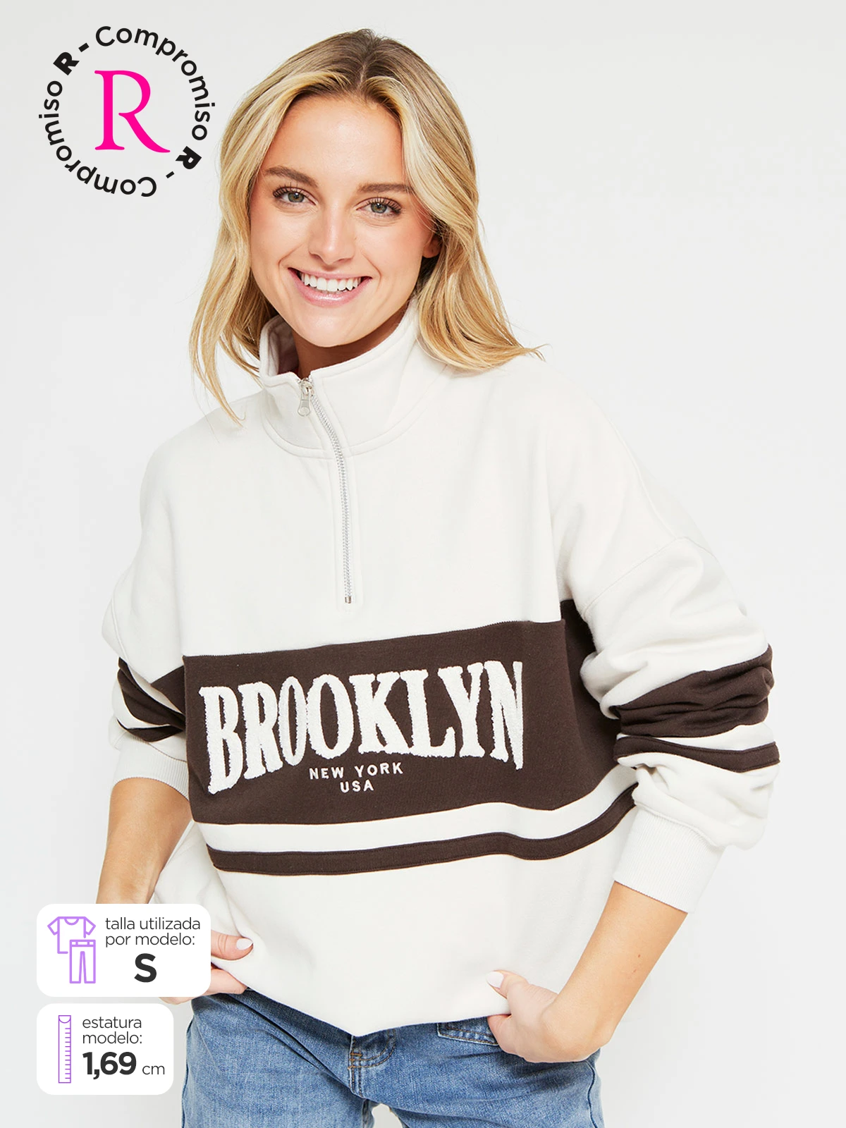POLERA MANGA LARGA ALGODÓN MUJER INDEX BELZIP - 1