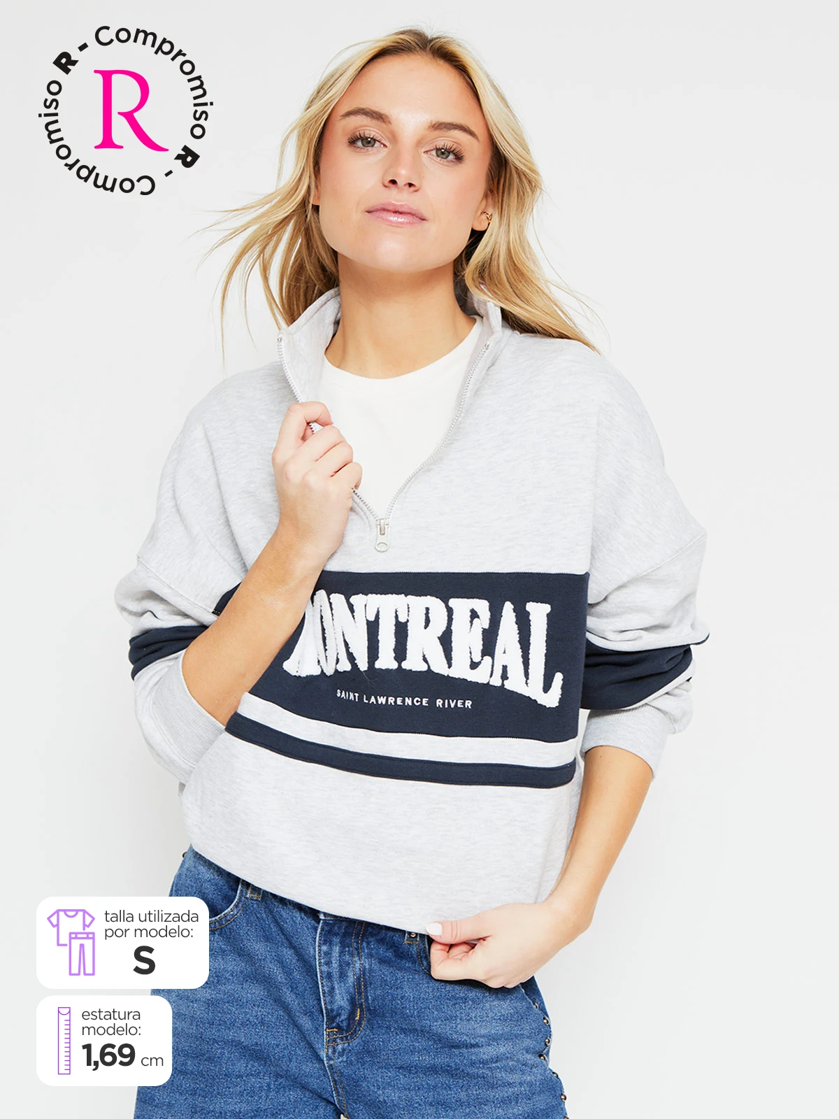 POLERA MANGA LARGA ALGODÓN MUJER INDEX BELZIP - 1