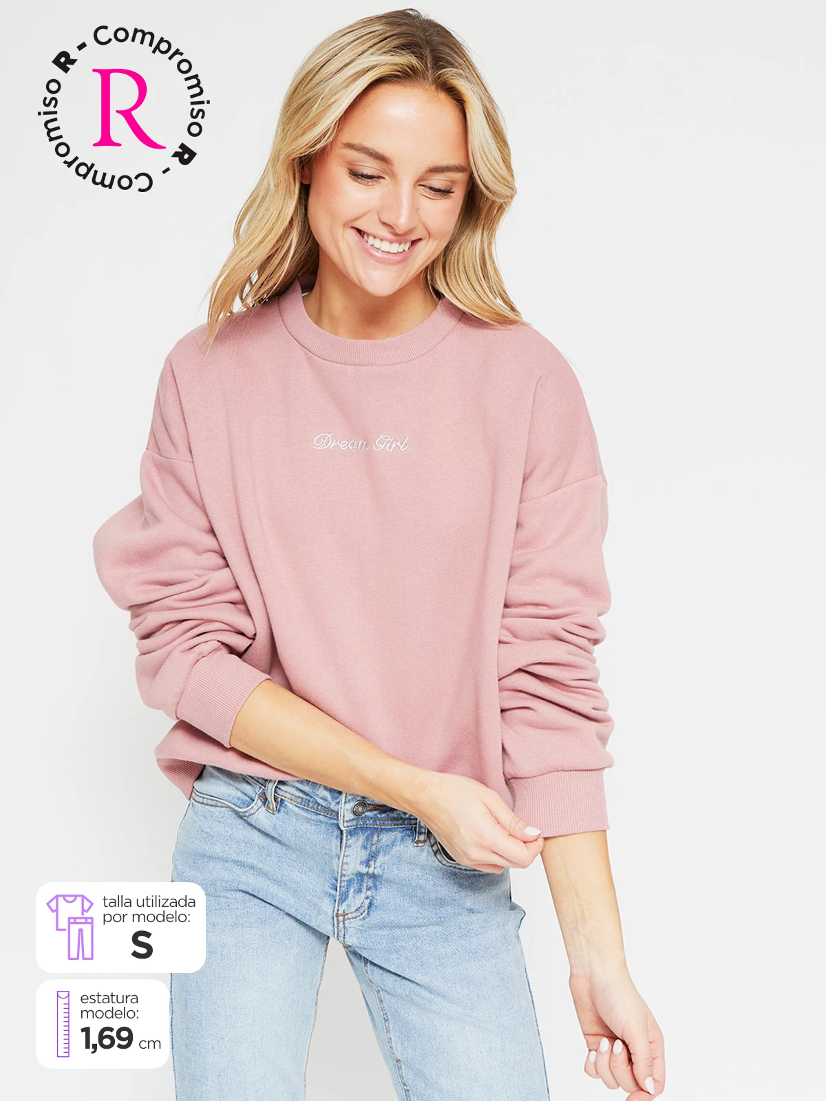 POLERA MANGA LARGA ALGODÓN MUJER INDEX BORDA - 1
