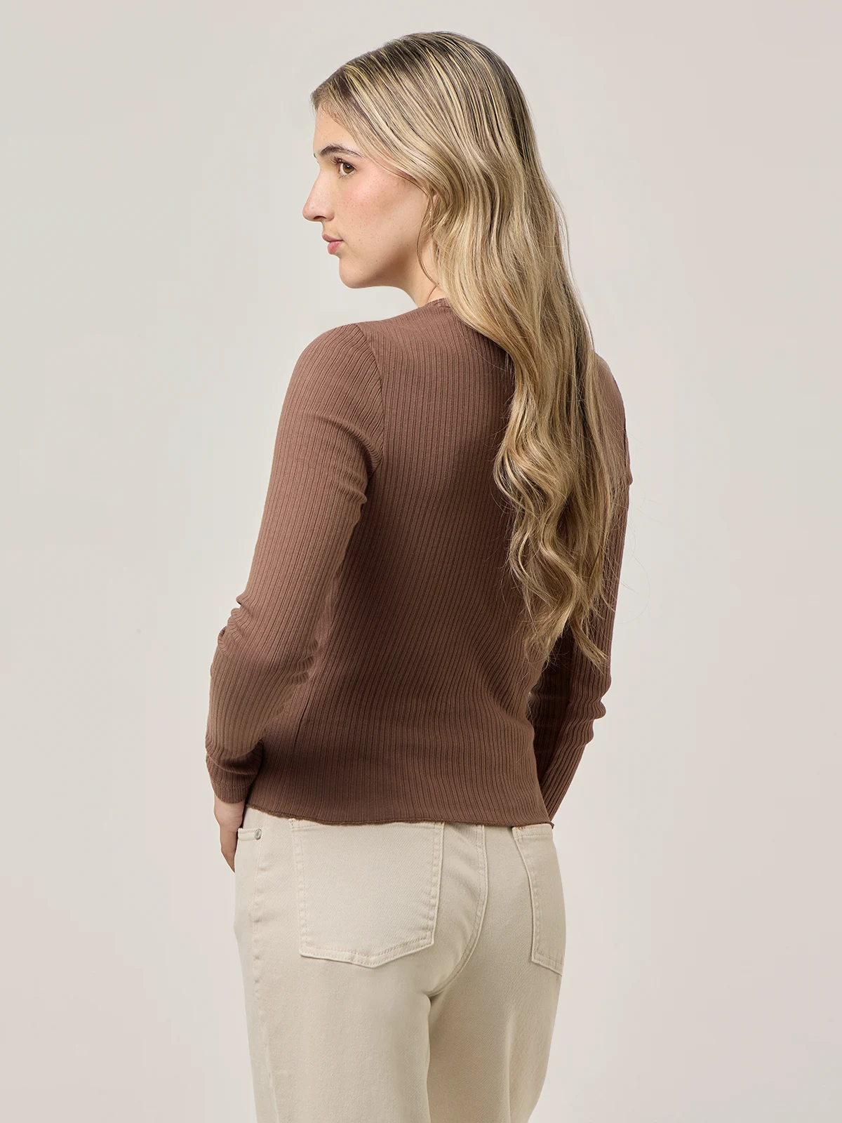 POLO MANGA LARGA ALGODÓN MUJER INDEX RIB - 2