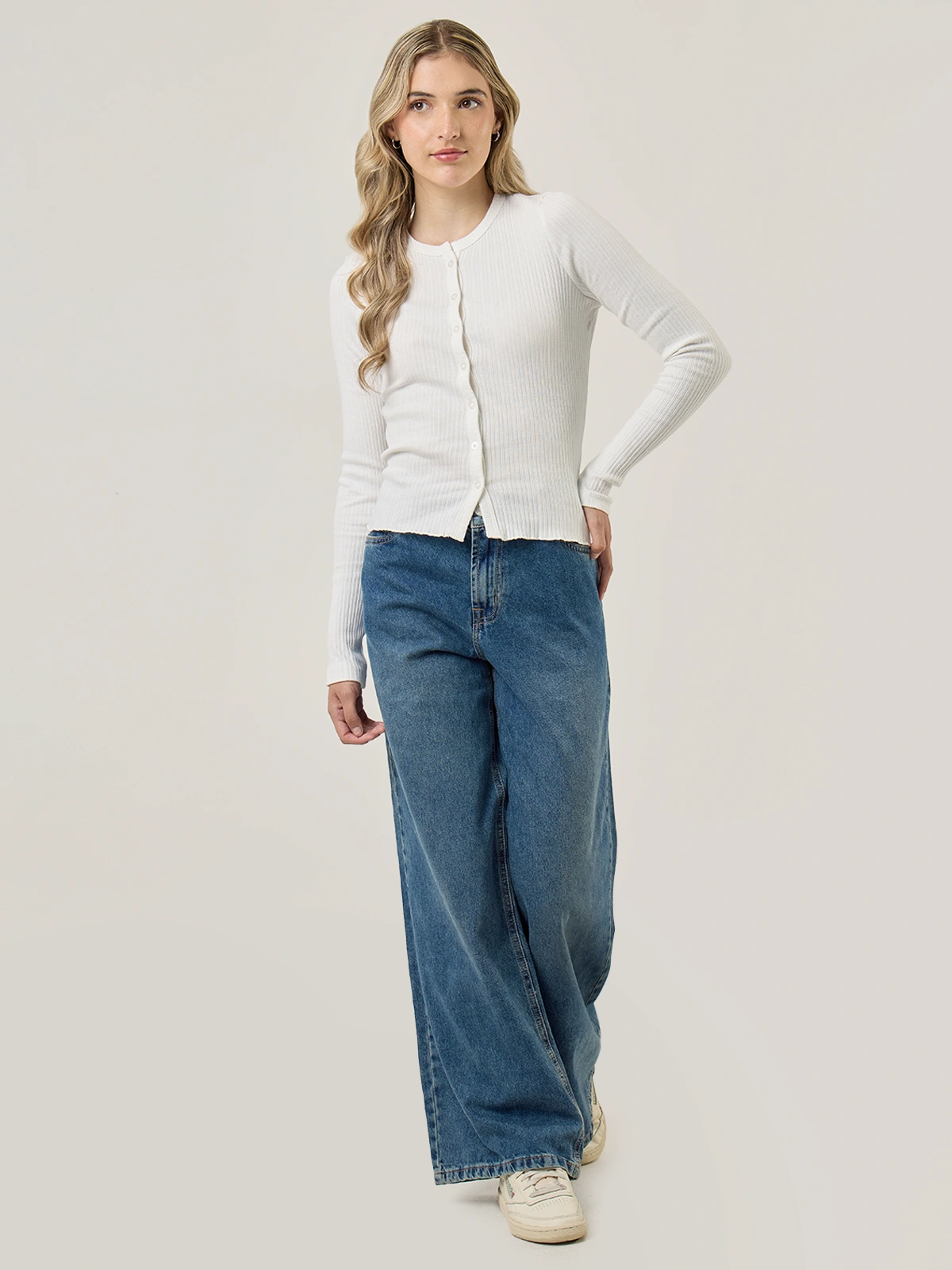 POLO MANGA LARGA ALGODÓN MUJER INDEX RIB - 5
