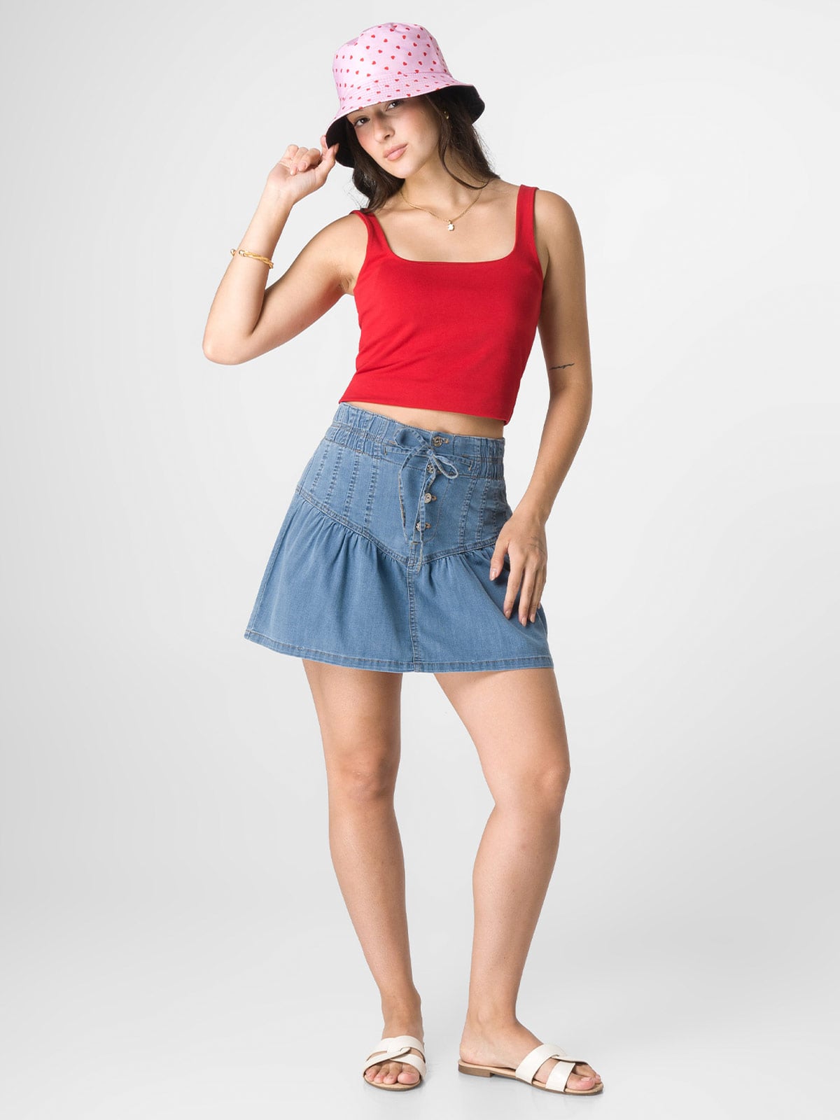 FALDA DENIM SUELTO MUJER SQUEEZE MOLANY - 1