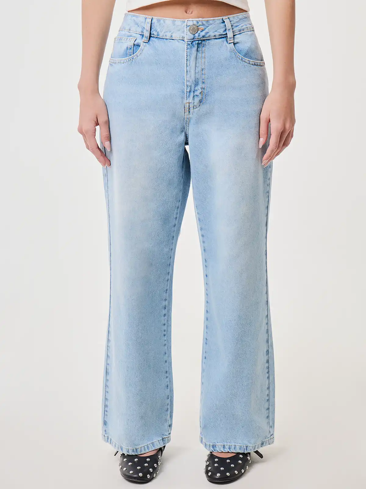 JEANS WIDE LEG MUJER INDEX - 1