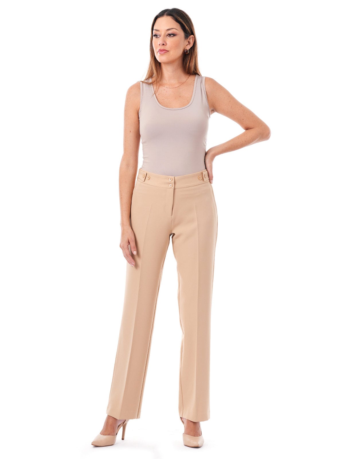 PANTALÓN RECTO MUJER CP MODA DE COLECCIÓN ARANJUEZ - 1