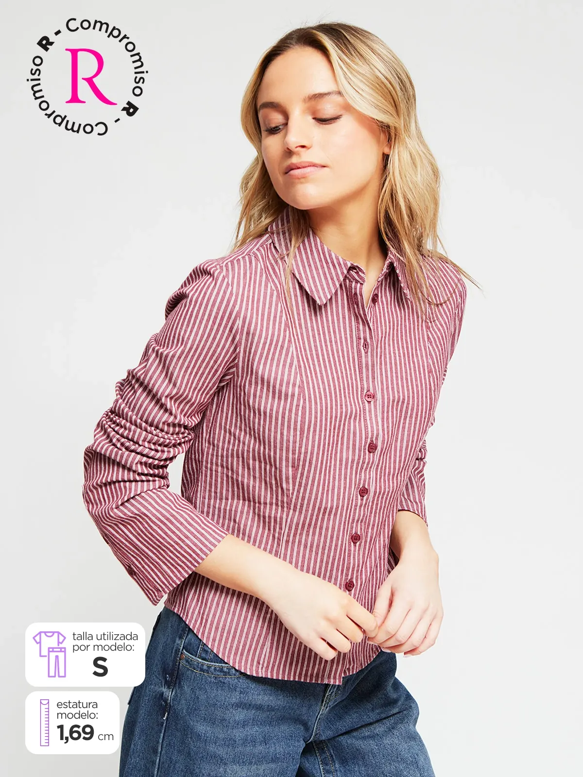 BLUSA MANGA LARGA ALGODÓN MUJER INDEX CATALINA - 1