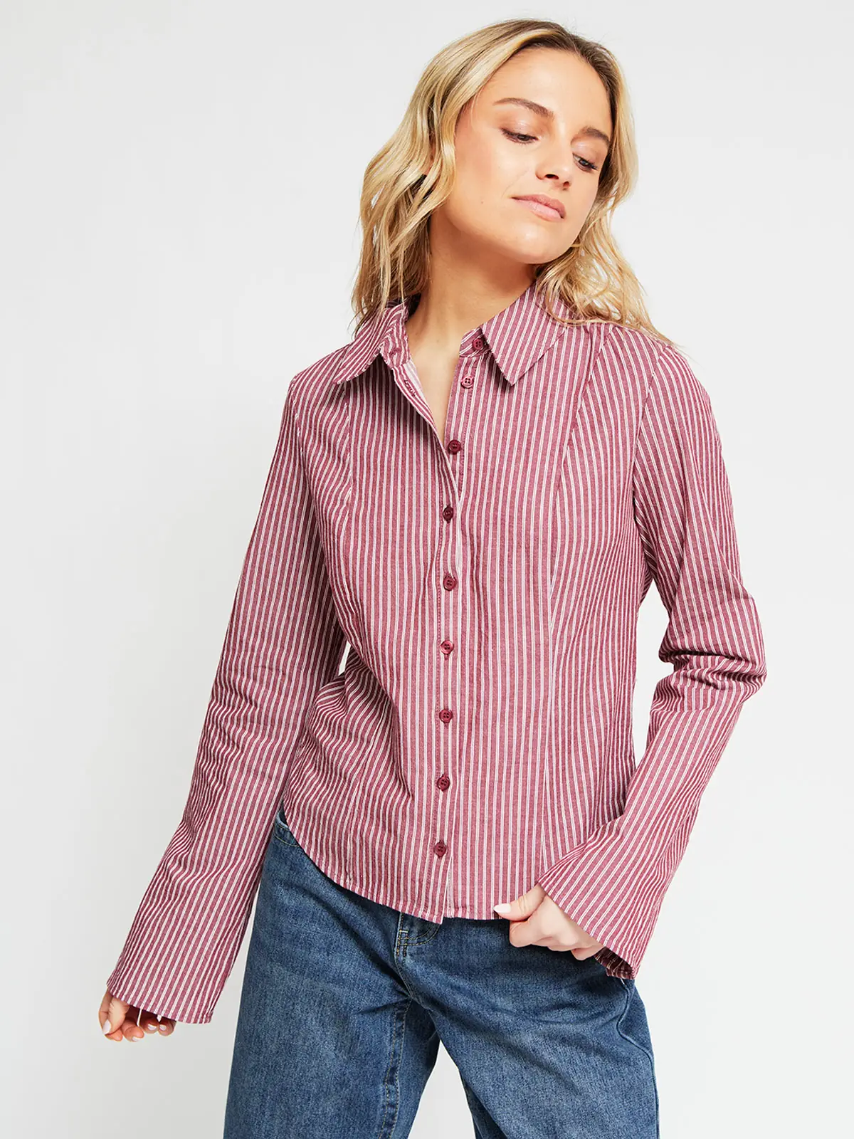 BLUSA MANGA LARGA ALGODÓN MUJER INDEX CATALINA - 2