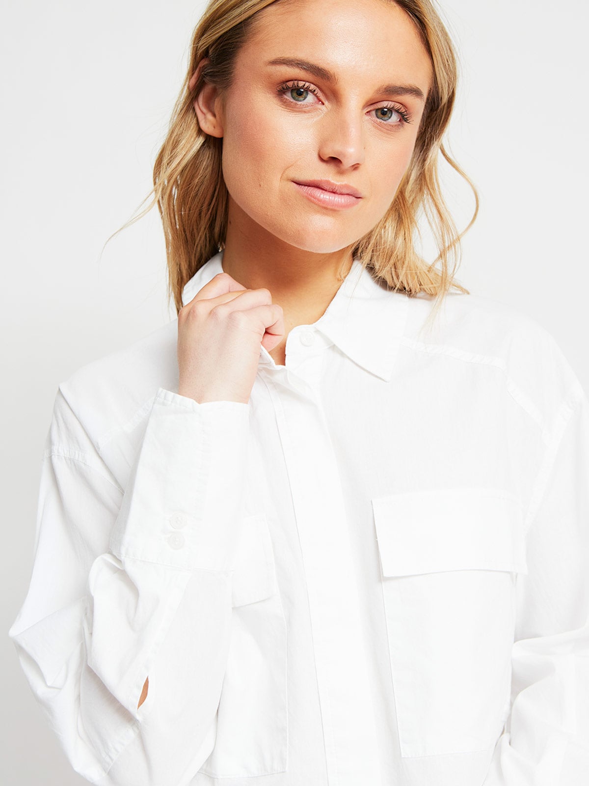 BLUSA MANGA LARGA ALGODÓN MUJER INDEX CUADRO - 3