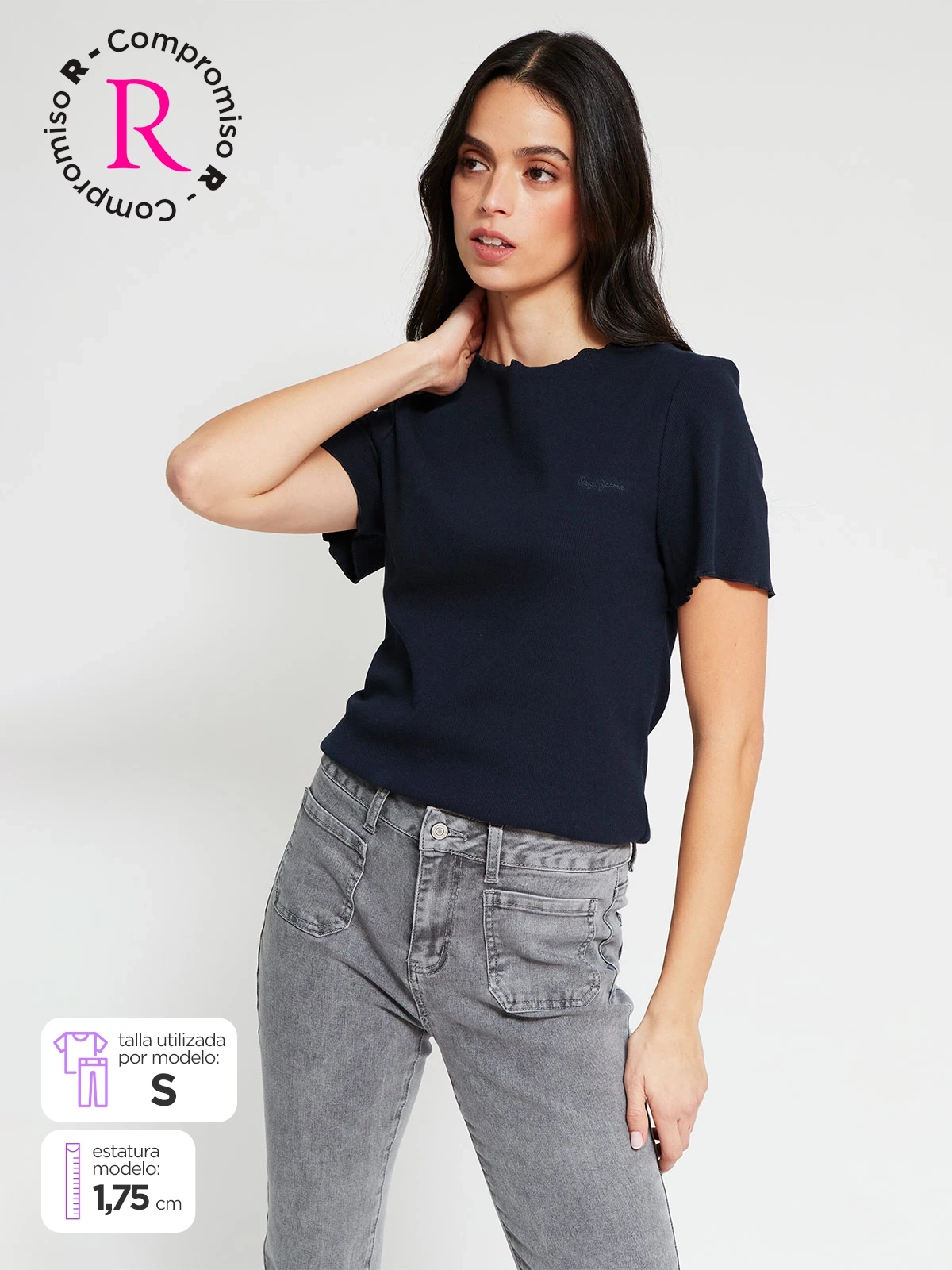 POLO MANGA CORTA ALGODÓN MUJER PEPE JEANS NORA - 1